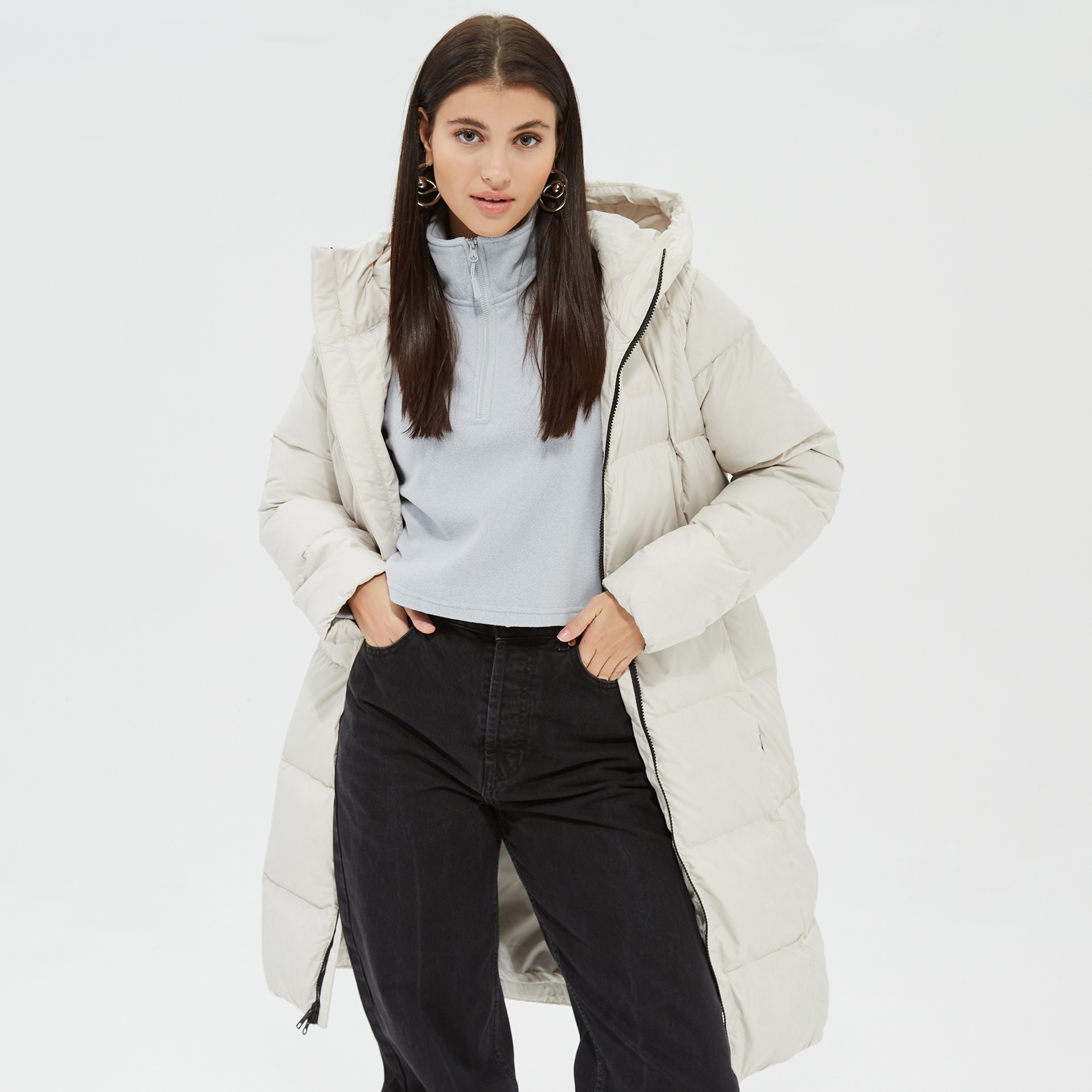 Jack Wolfskin Frozen Lake Kadın Krem Mont