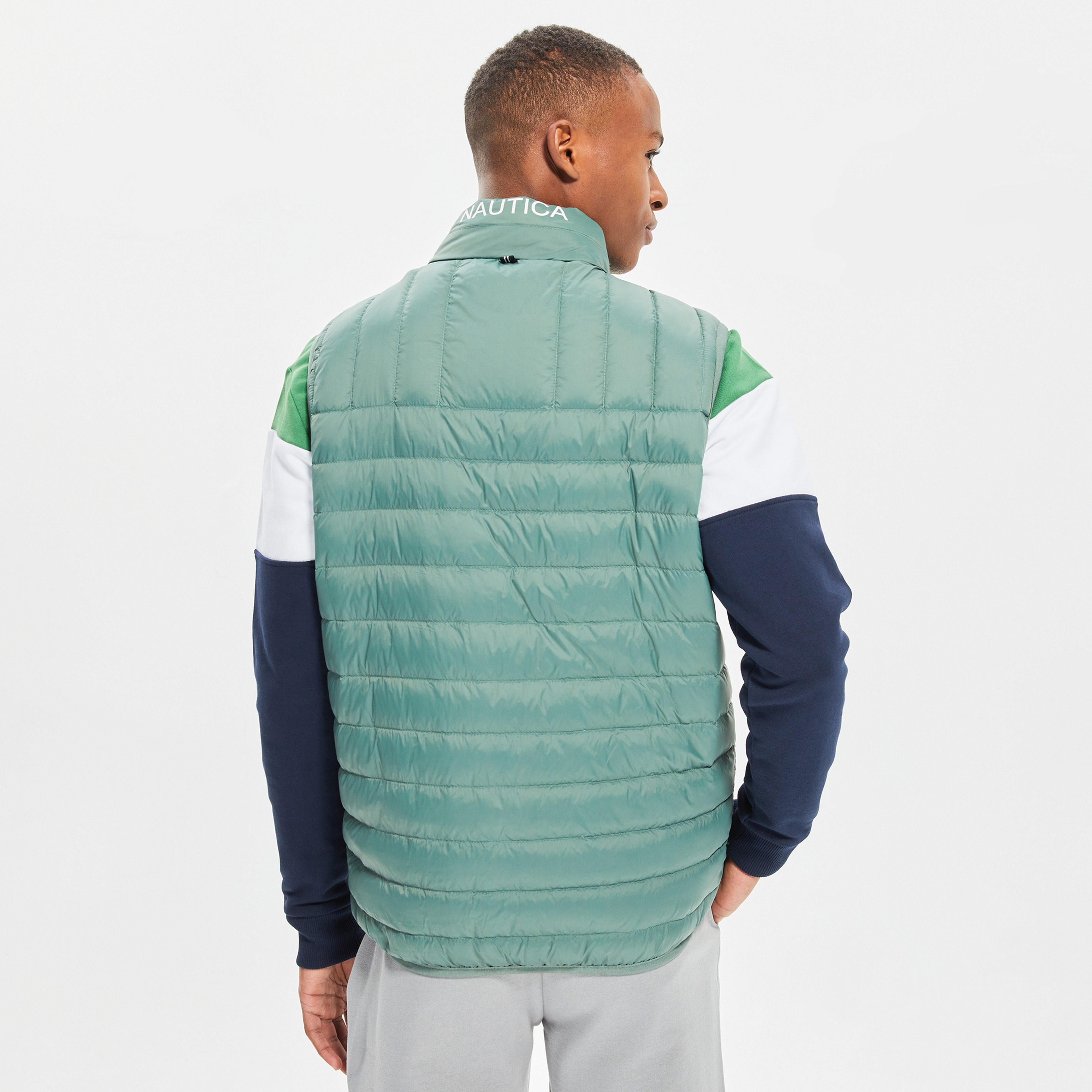 NAUTICA ERKEK YEŞİL KAZ TÜYÜ YELEK
