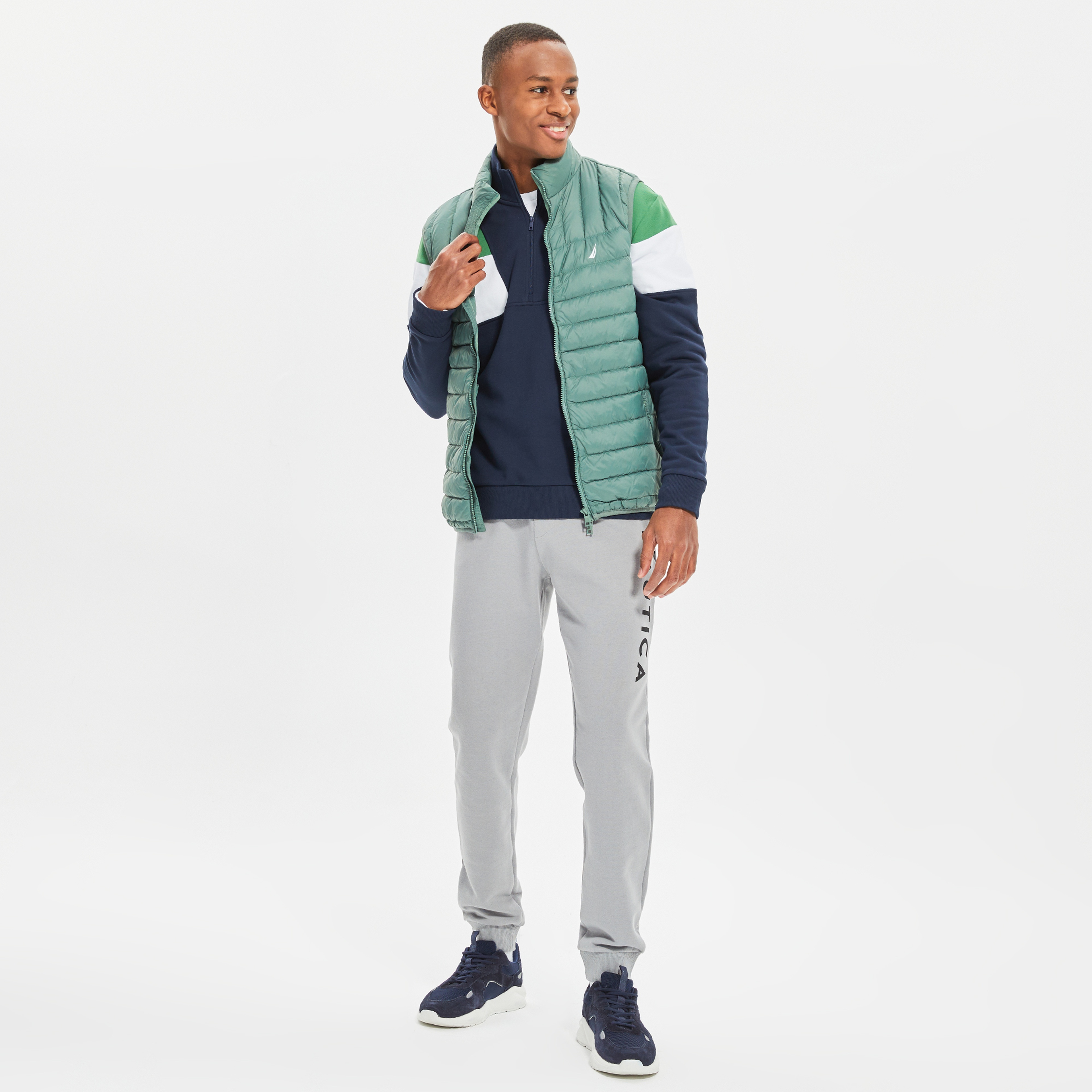 NAUTICA ERKEK YEŞİL KAZ TÜYÜ YELEK