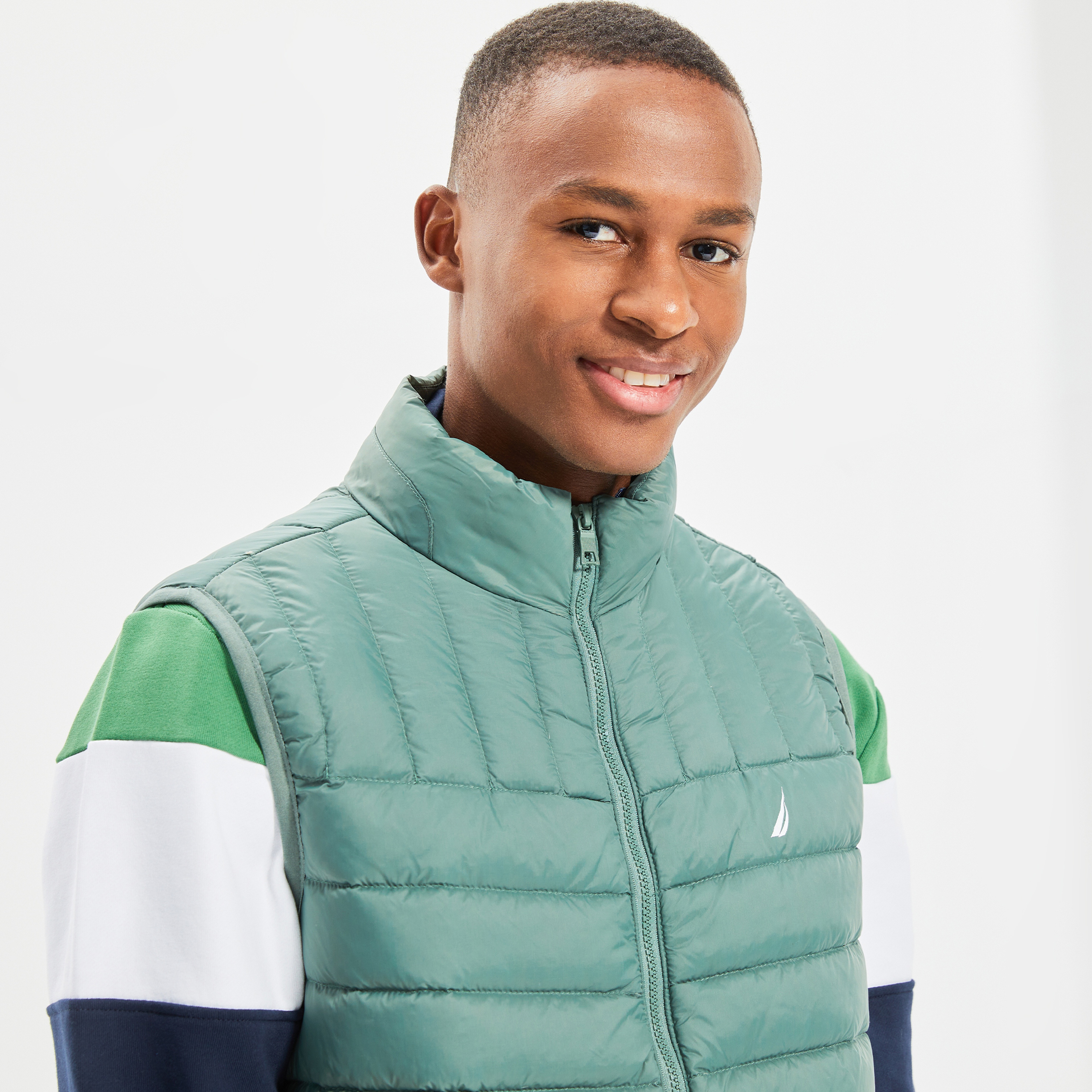 NAUTICA ERKEK YEŞİL KAZ TÜYÜ YELEK