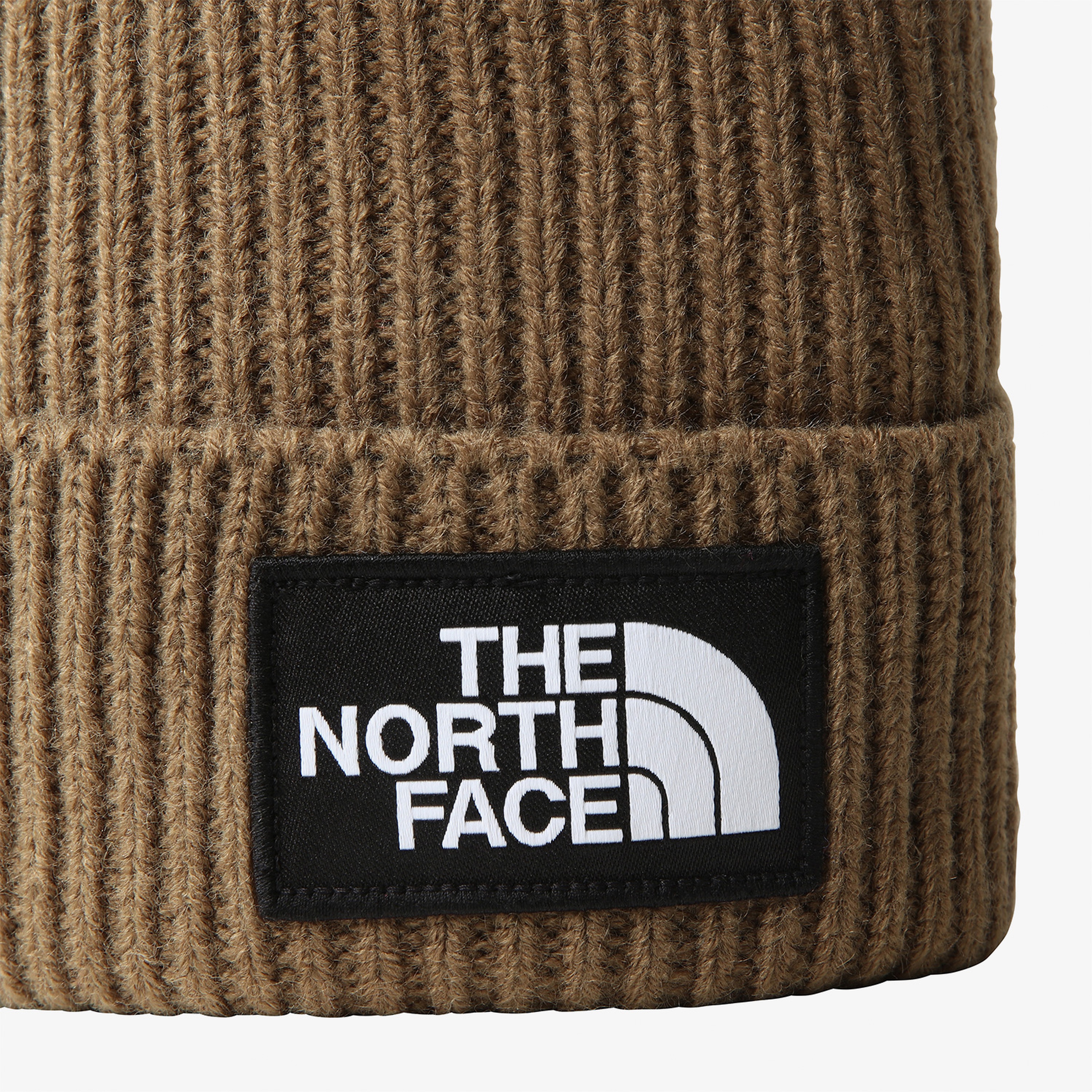 The North Face Logo Box Cuffed Unisex Kahverengi Bere