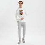 NAUTICA ERKEK BEYAZ STANDART FIT SWEATSHIRT