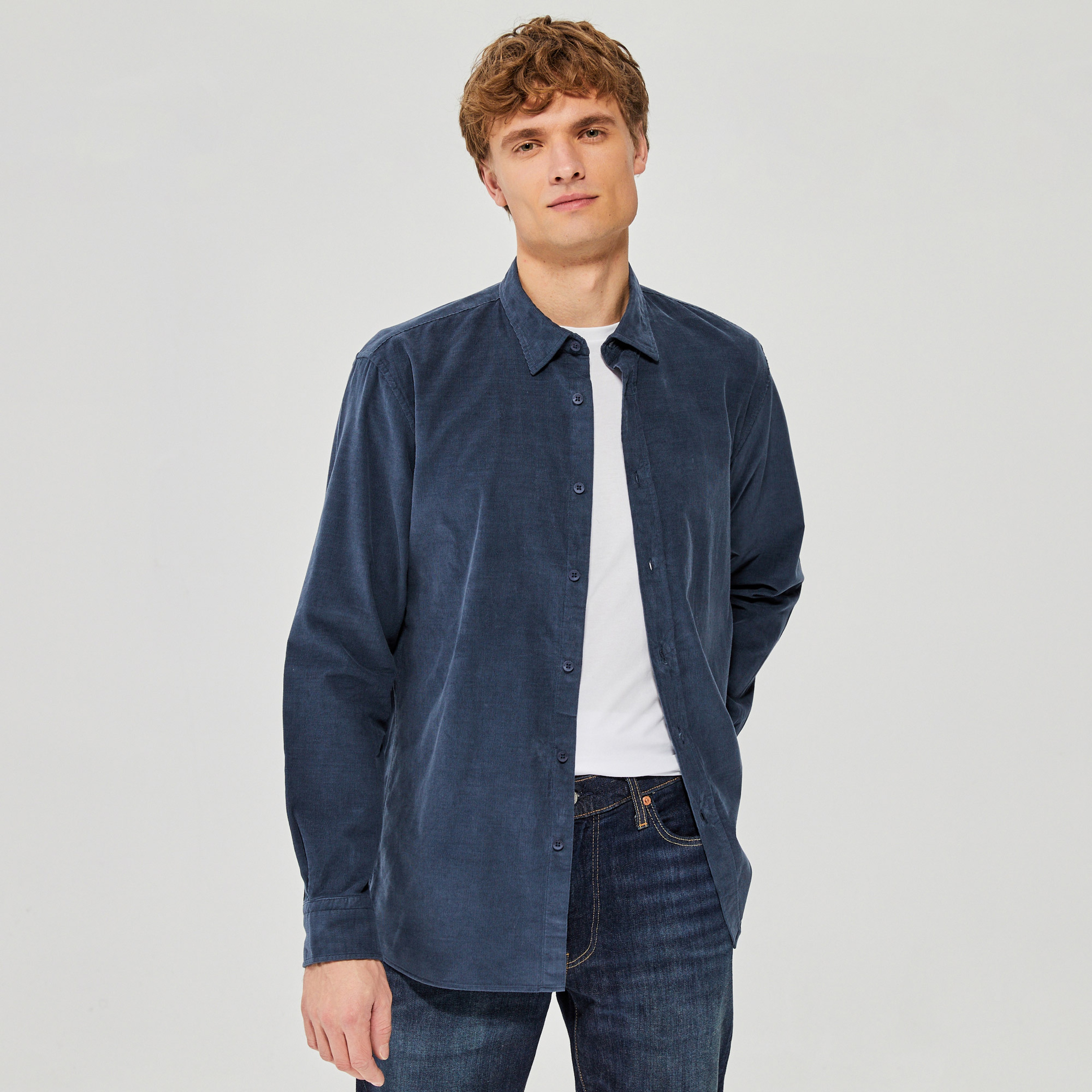 Ruck&Maul Casual Sportswear Erkek Mavi Gömlek