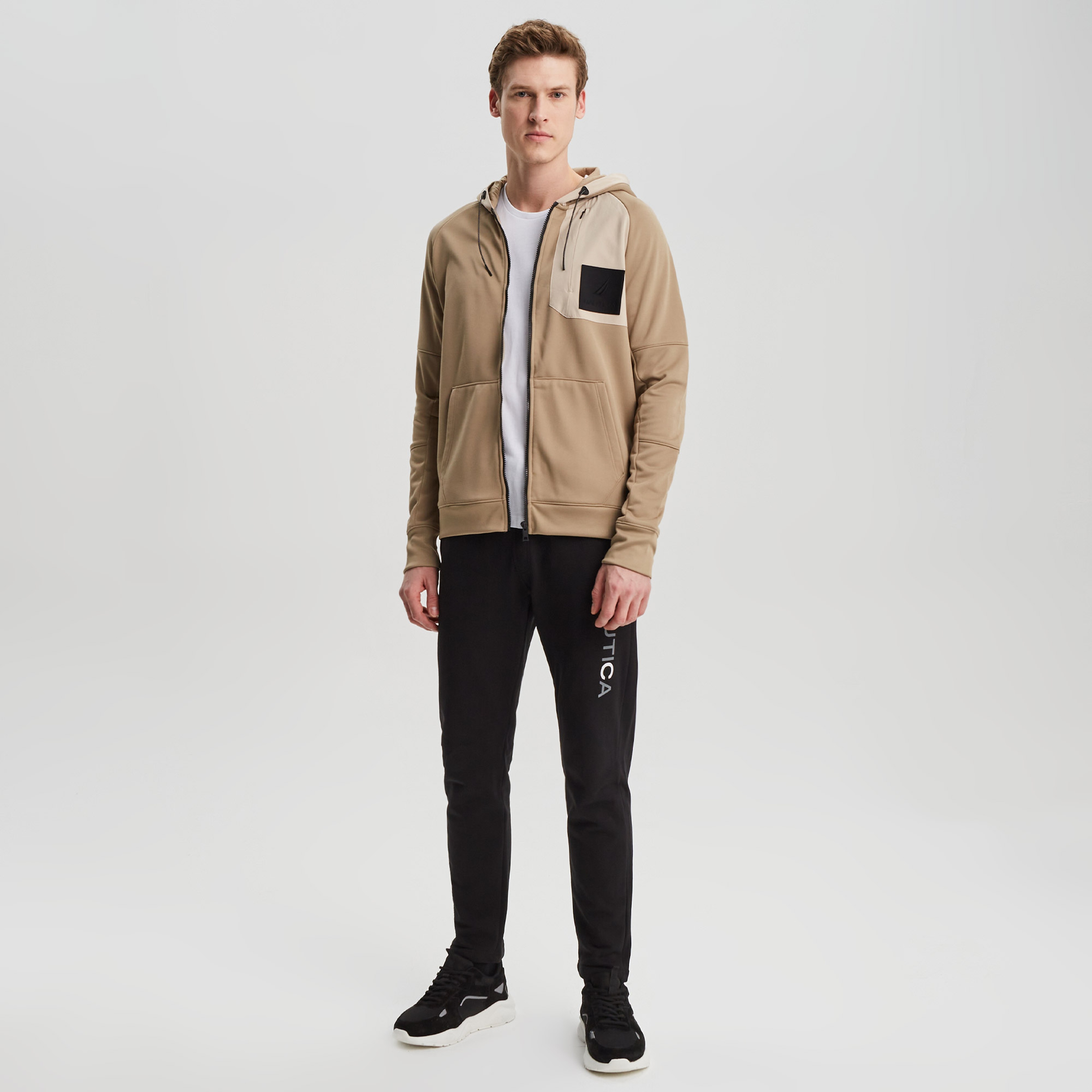 NAUTICA ERKEK BEJ STANDART FIT SWEATSHIRT