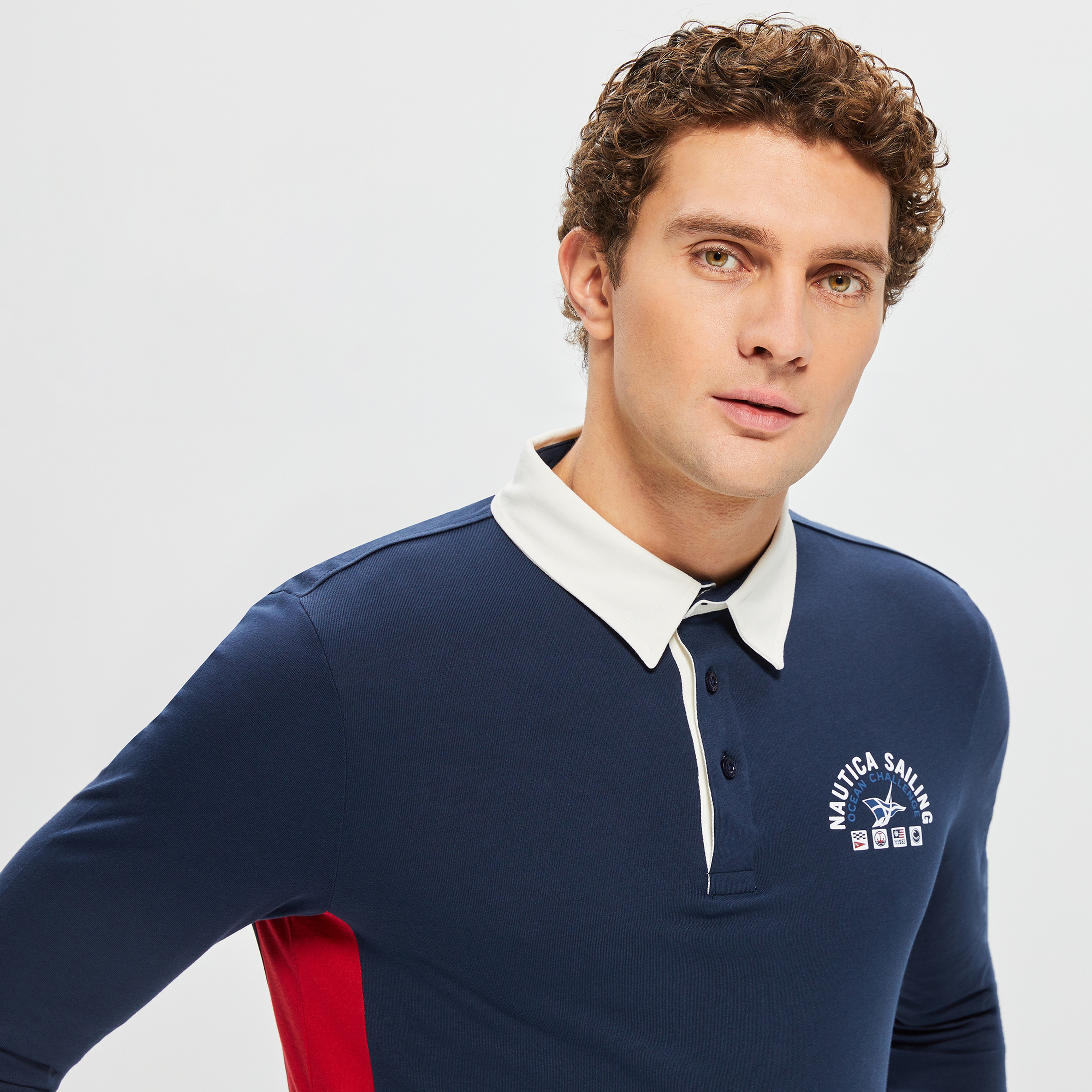NAUTICA ERKEK LACİVERT UZUN KOLLU CLASSIC FIT UZUN KOLLU POLO