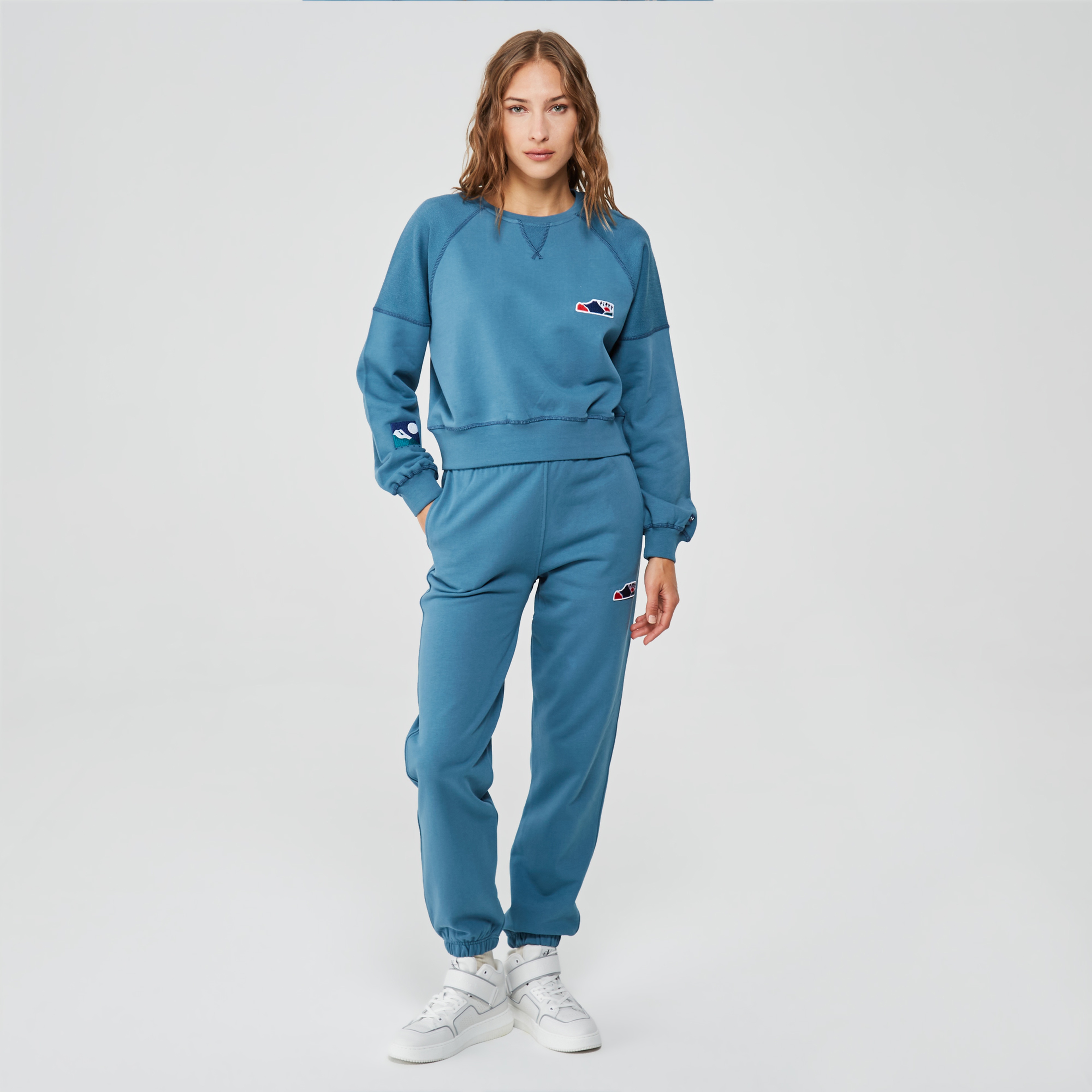 Fifty Pieces Boyfriend Fit Kadın Mavi Eşofman Altı