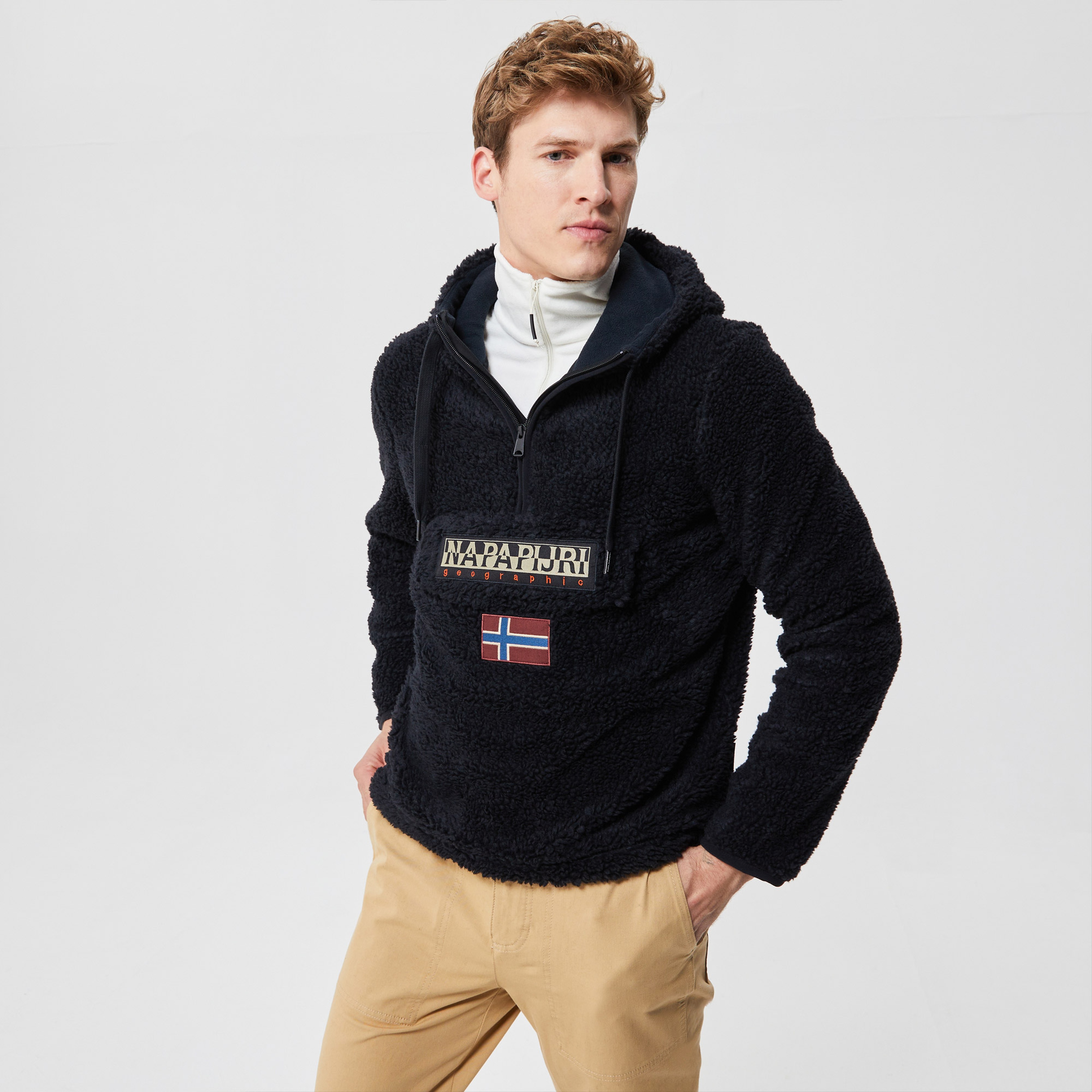 Napapijri T-Burgee Erkek Siyah Hoodie