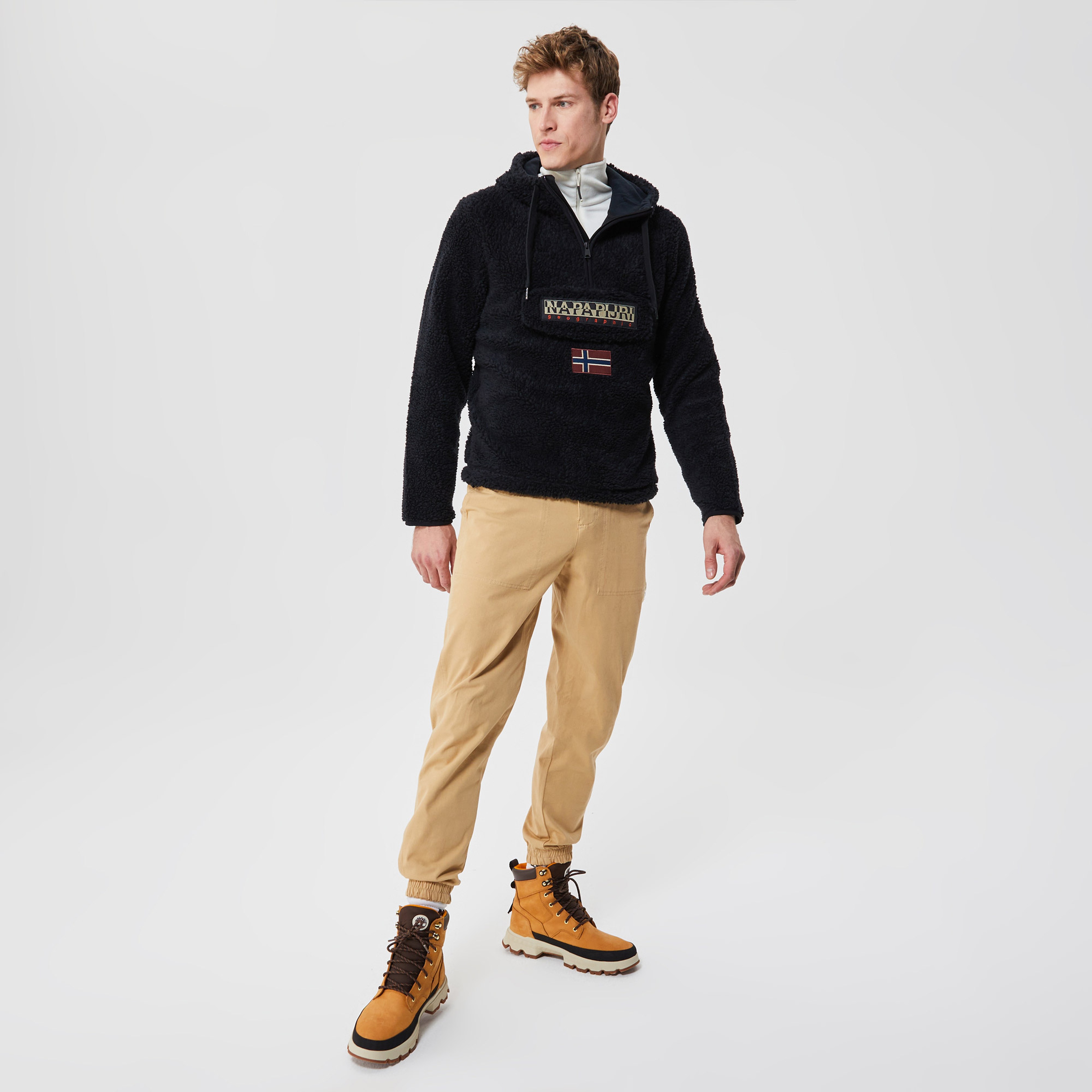 Napapijri T-Burgee Erkek Siyah Hoodie