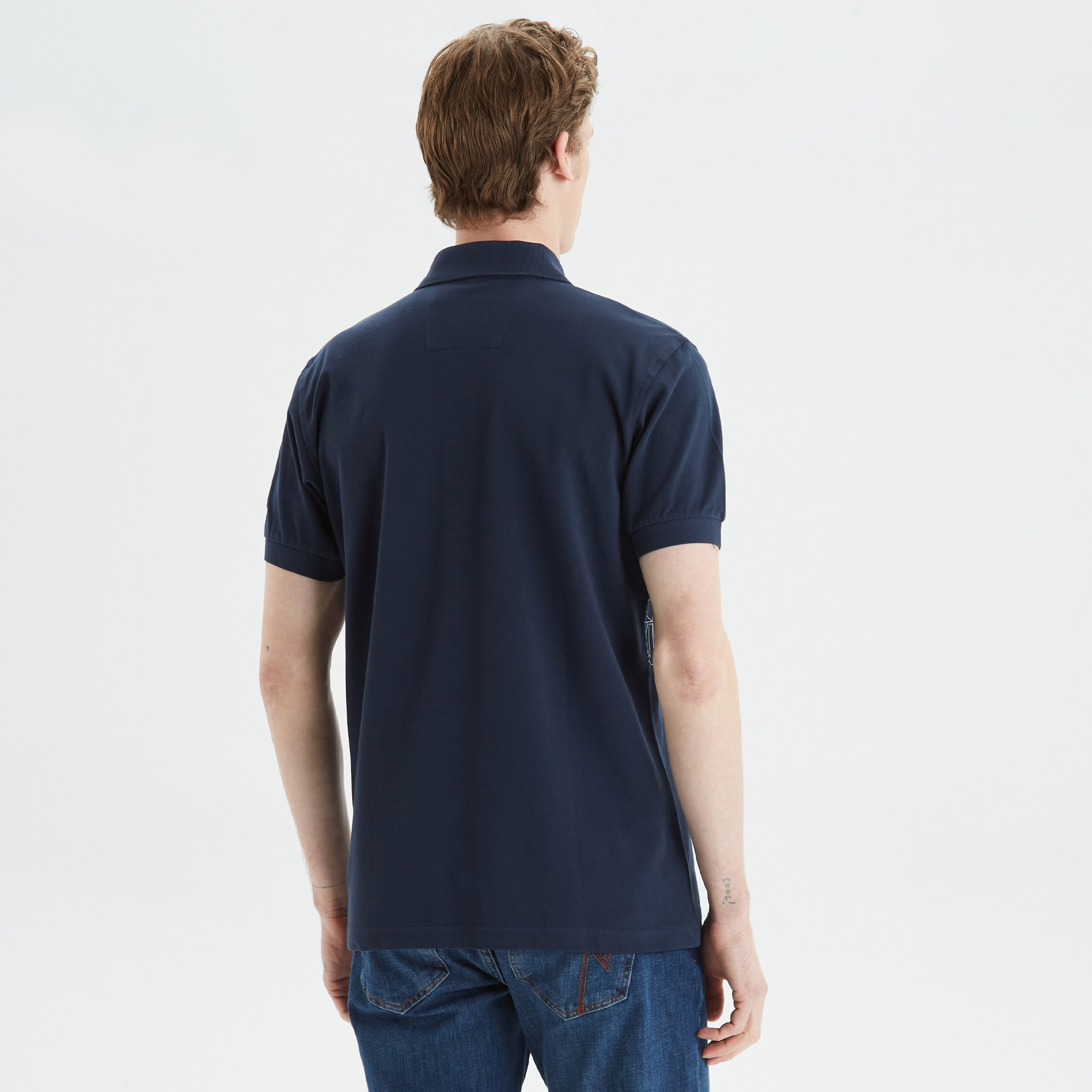 Nautica Erkek Lacivert Classic Fit Kısa Kollu Polo