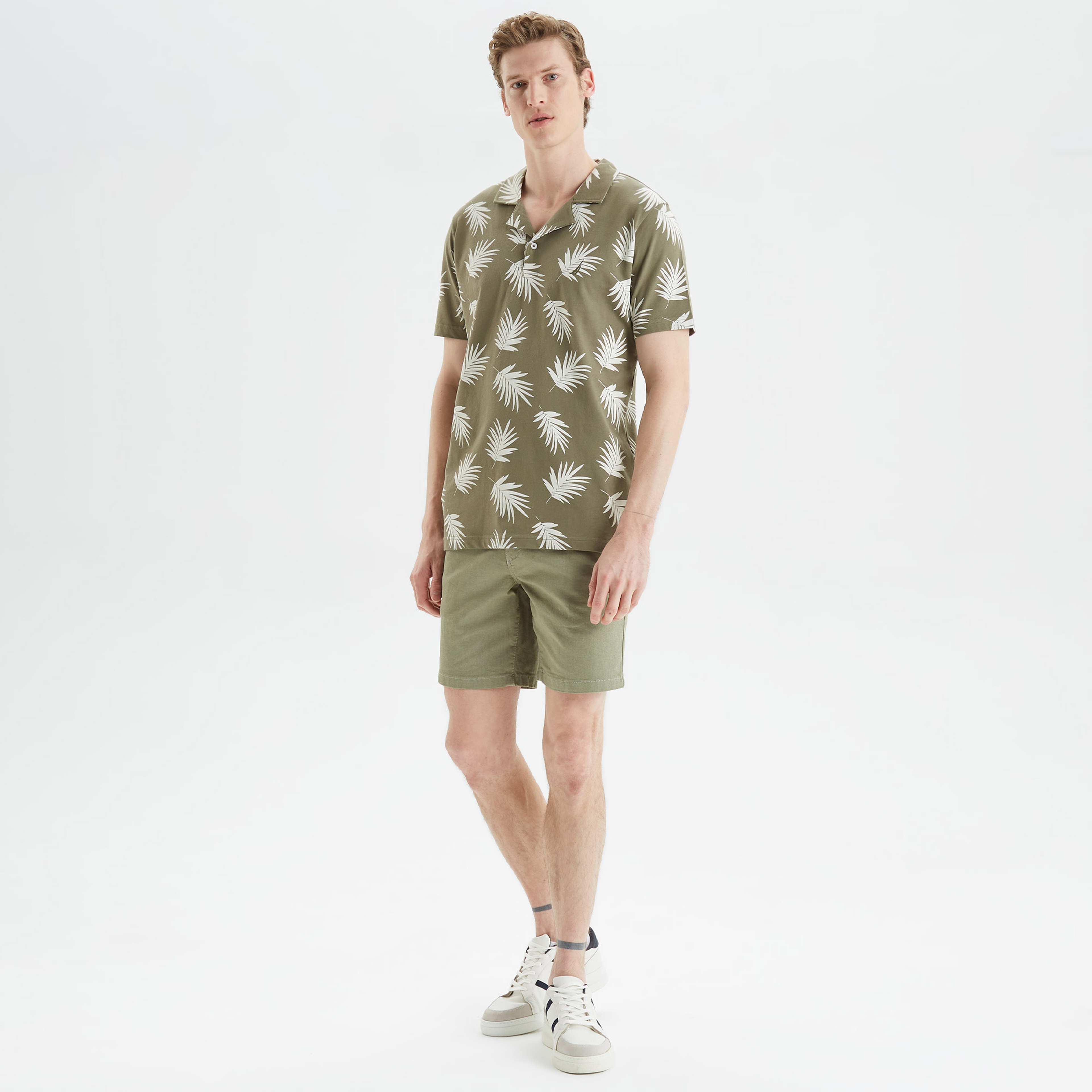 Nautica Erkek Yeşil Classic Fit Kısa Kollu Polo