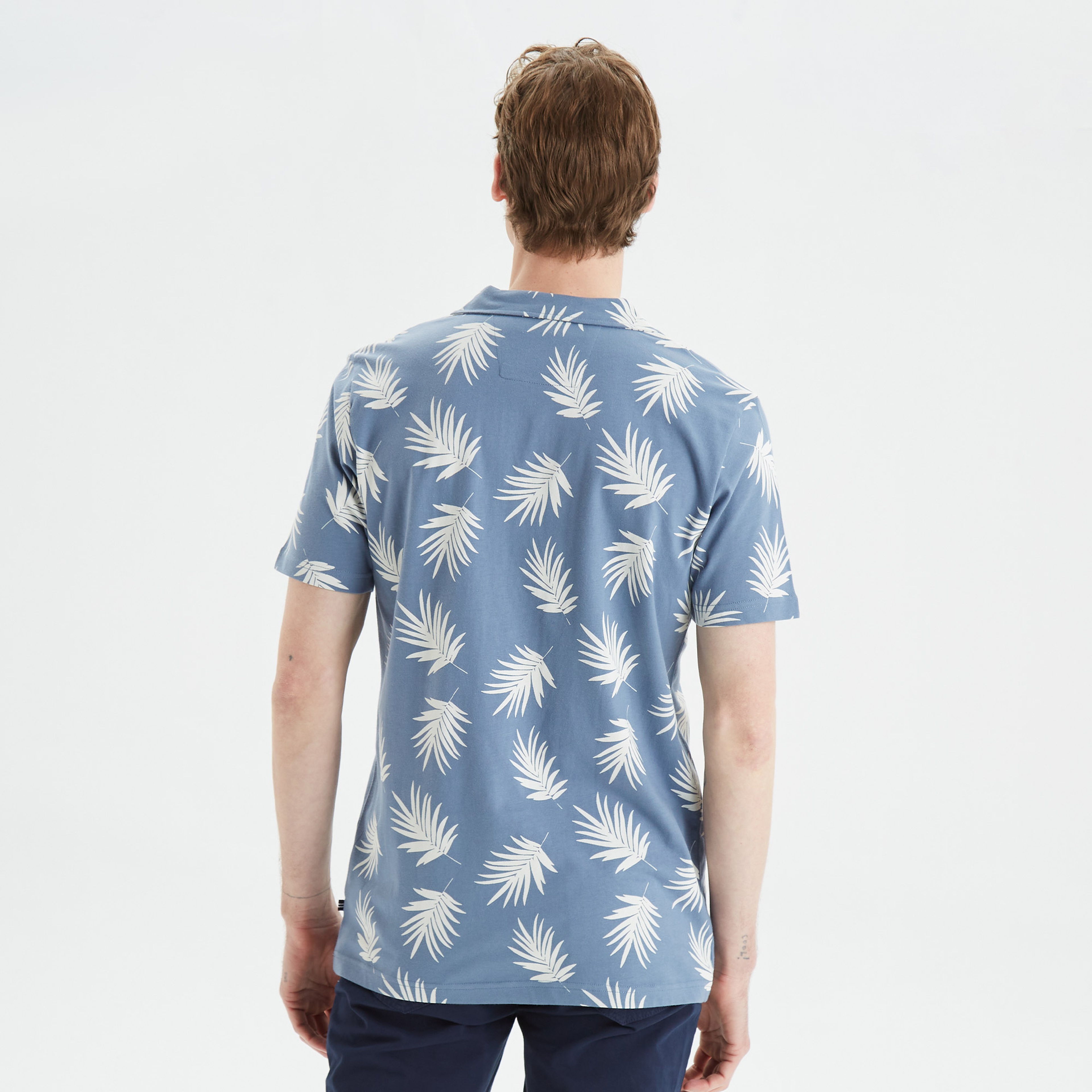 Nautica Erkek Mavi Classic Fit Kısa Kollu Polo