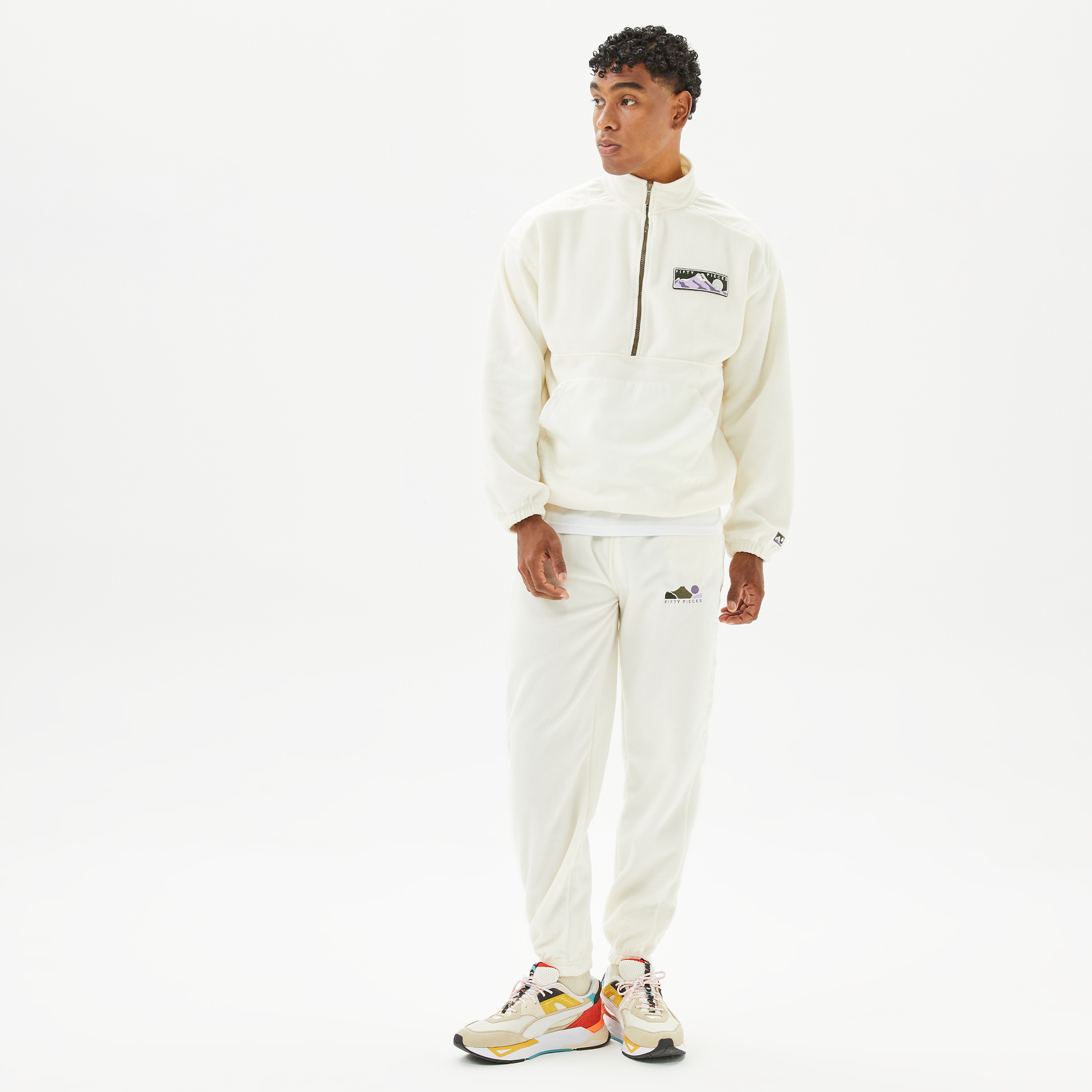 Fifty Pieces Unisex Krem Eşofman Altı