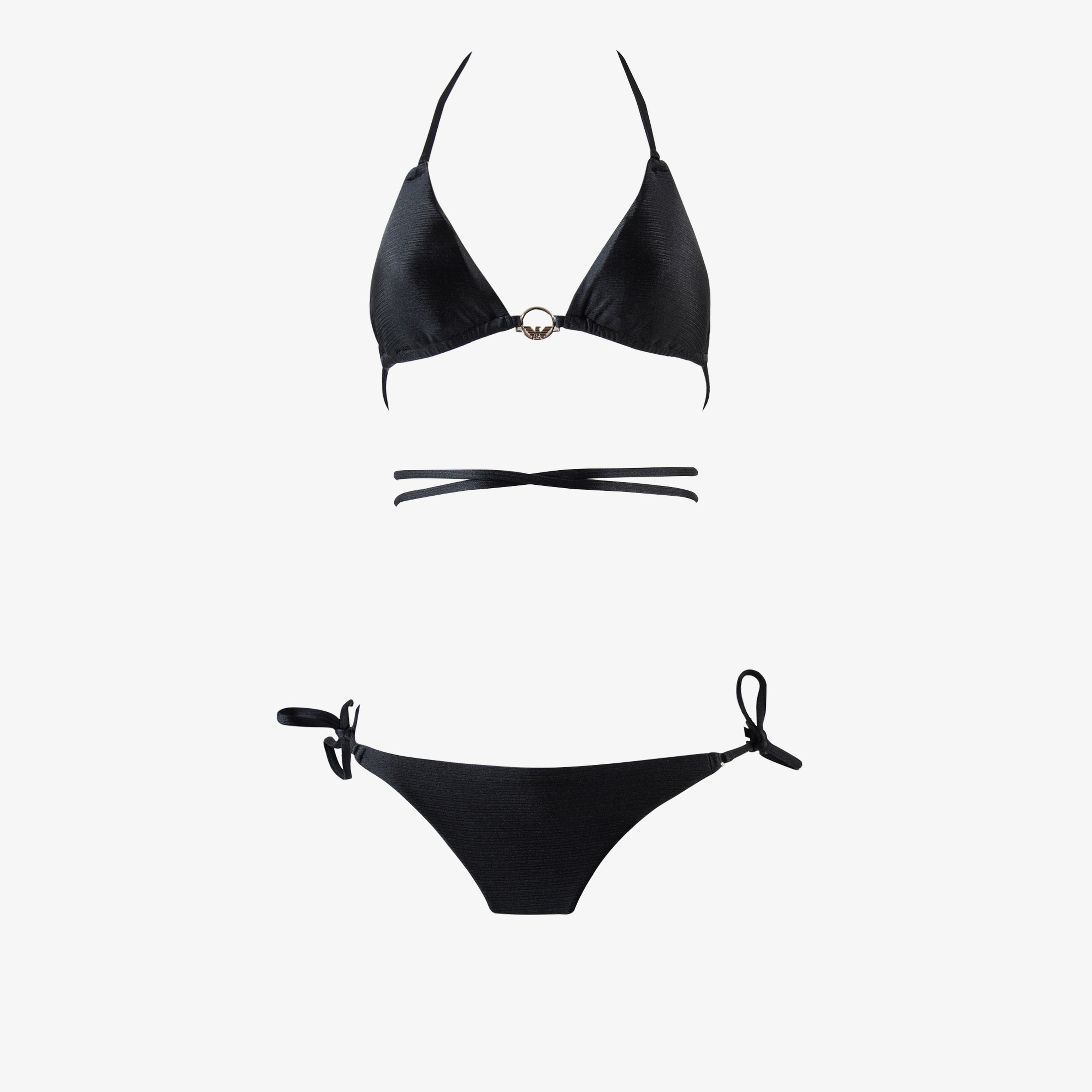 EA7 Emporio Armani Knit Kadın Siyah Bikini Takımı