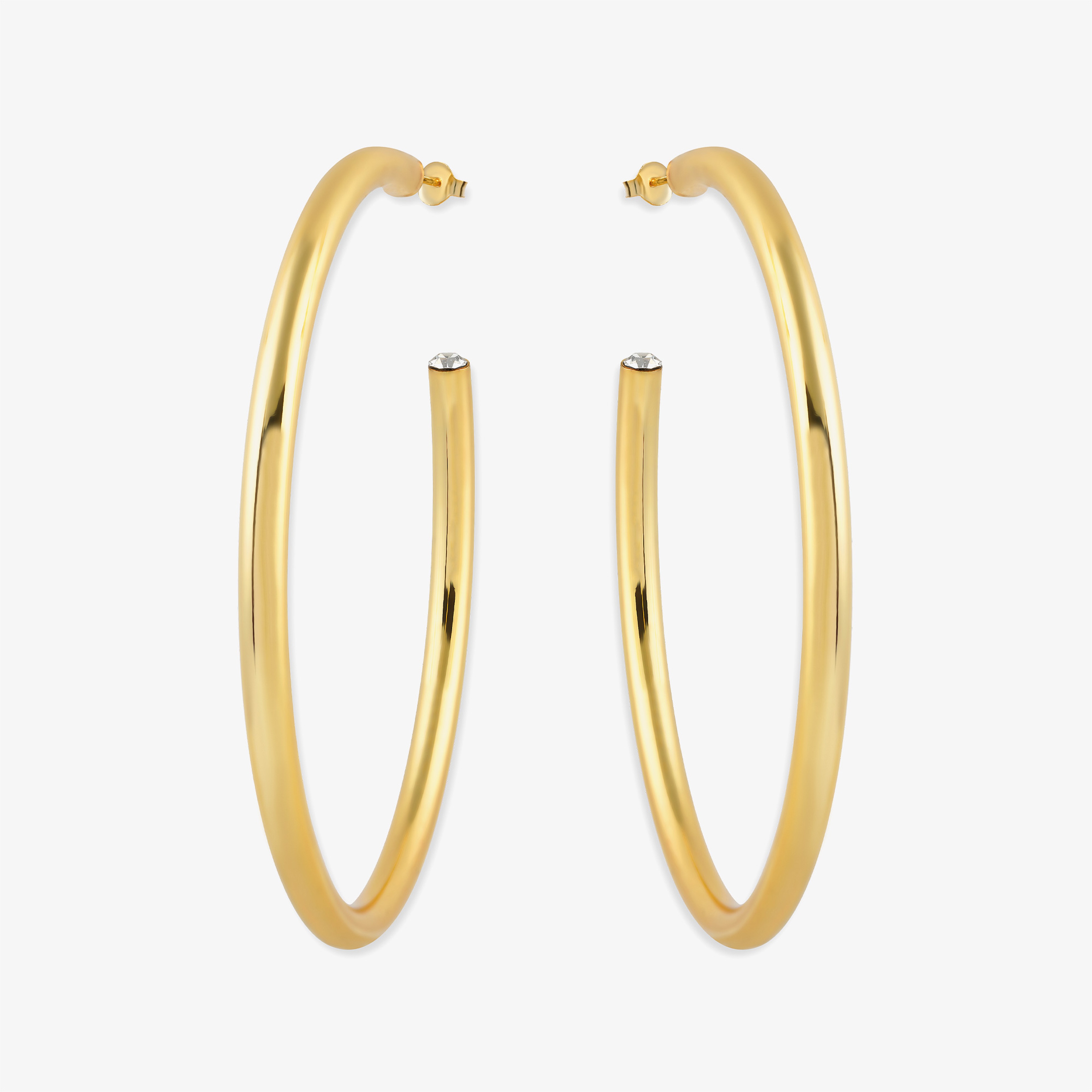 Ninon Mega Hoo Kadın Altın Kaplama Küpe