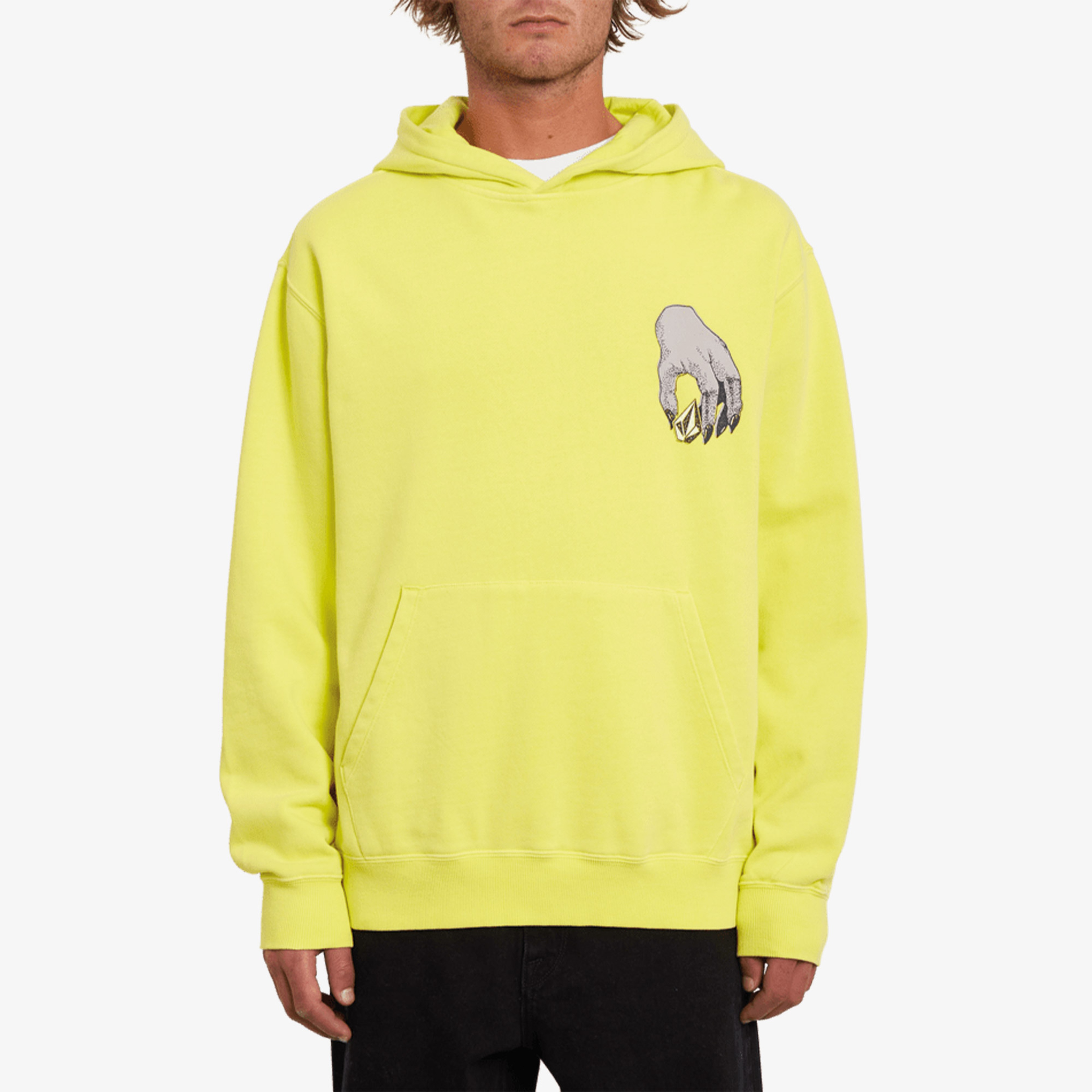 Volcom Flowmat Erkek Sarı Sweatshirt