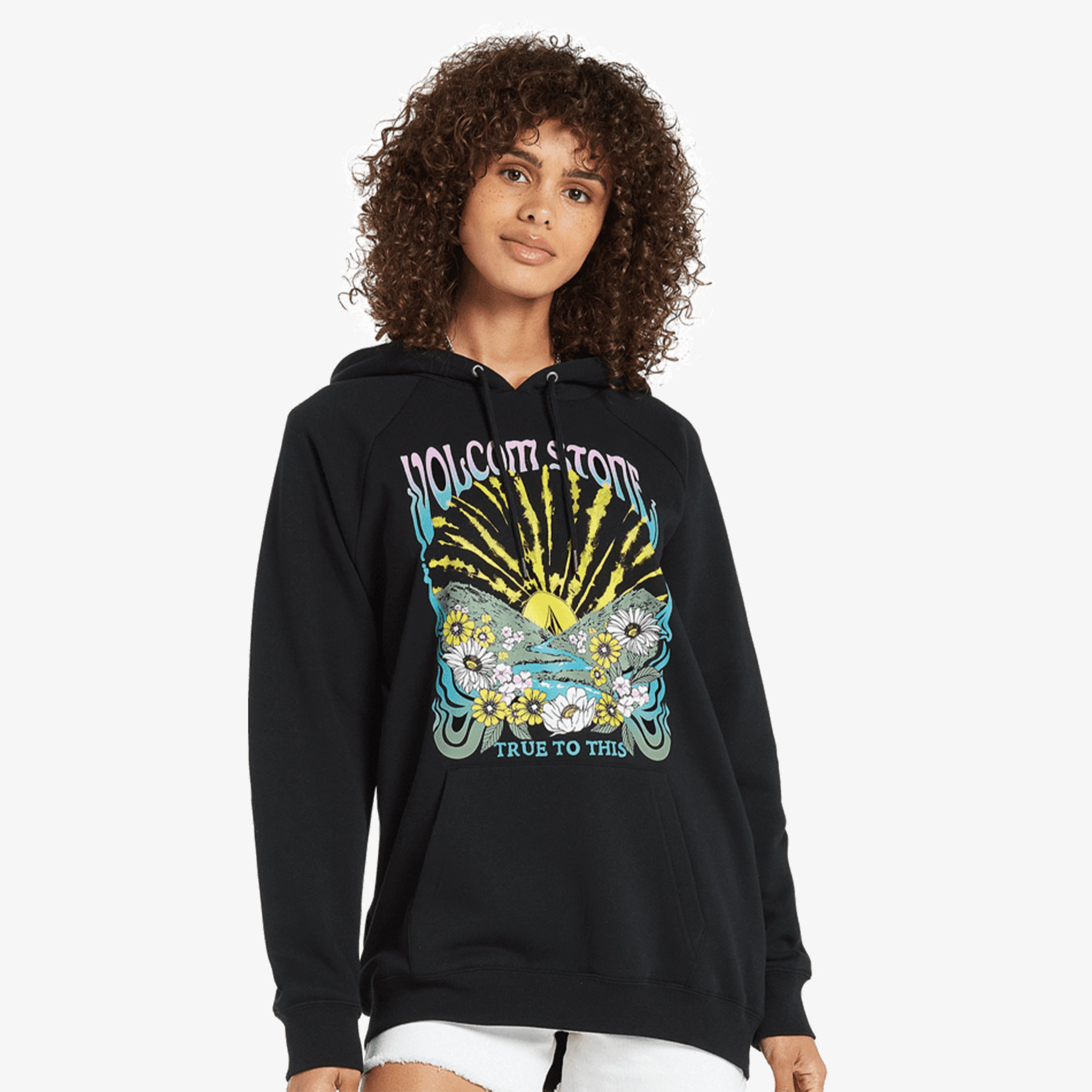 Volcom Truly Stoked Kadın Siyah Sweatshirt