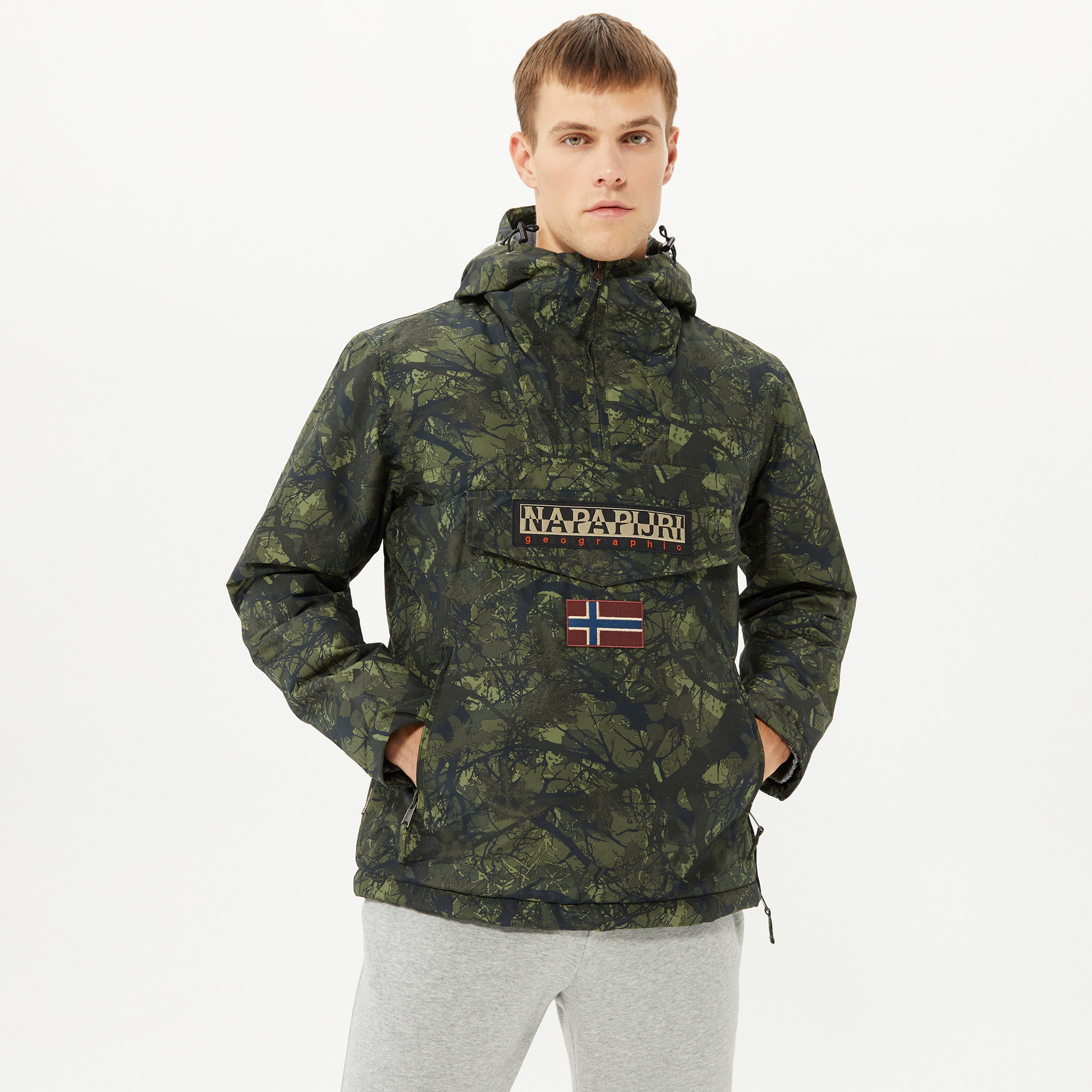 Napapijri Rainforest Anorak Erkek Haki Mont