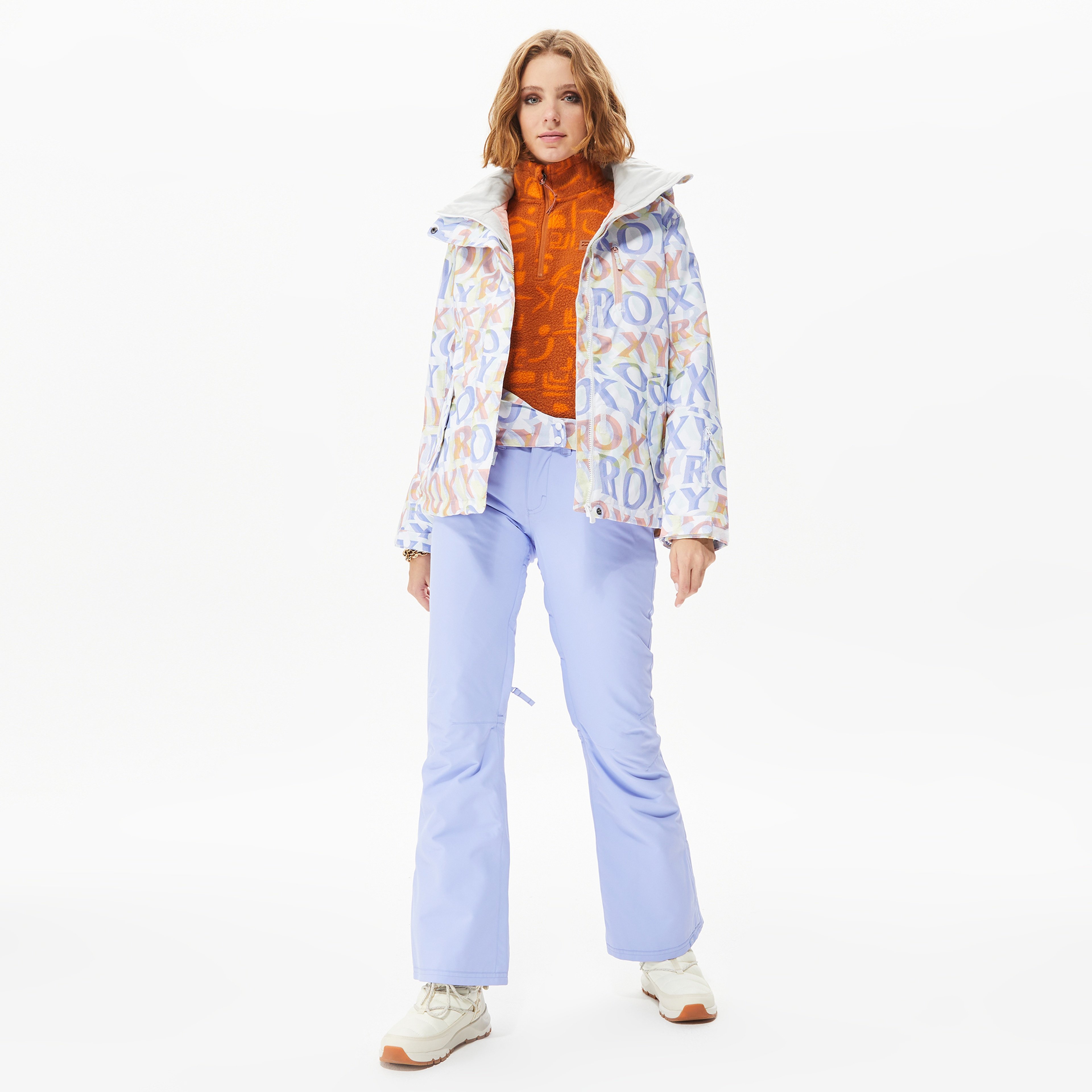 Roxy Jetty Insulated Kadın Beyaz Snowboard Montu
