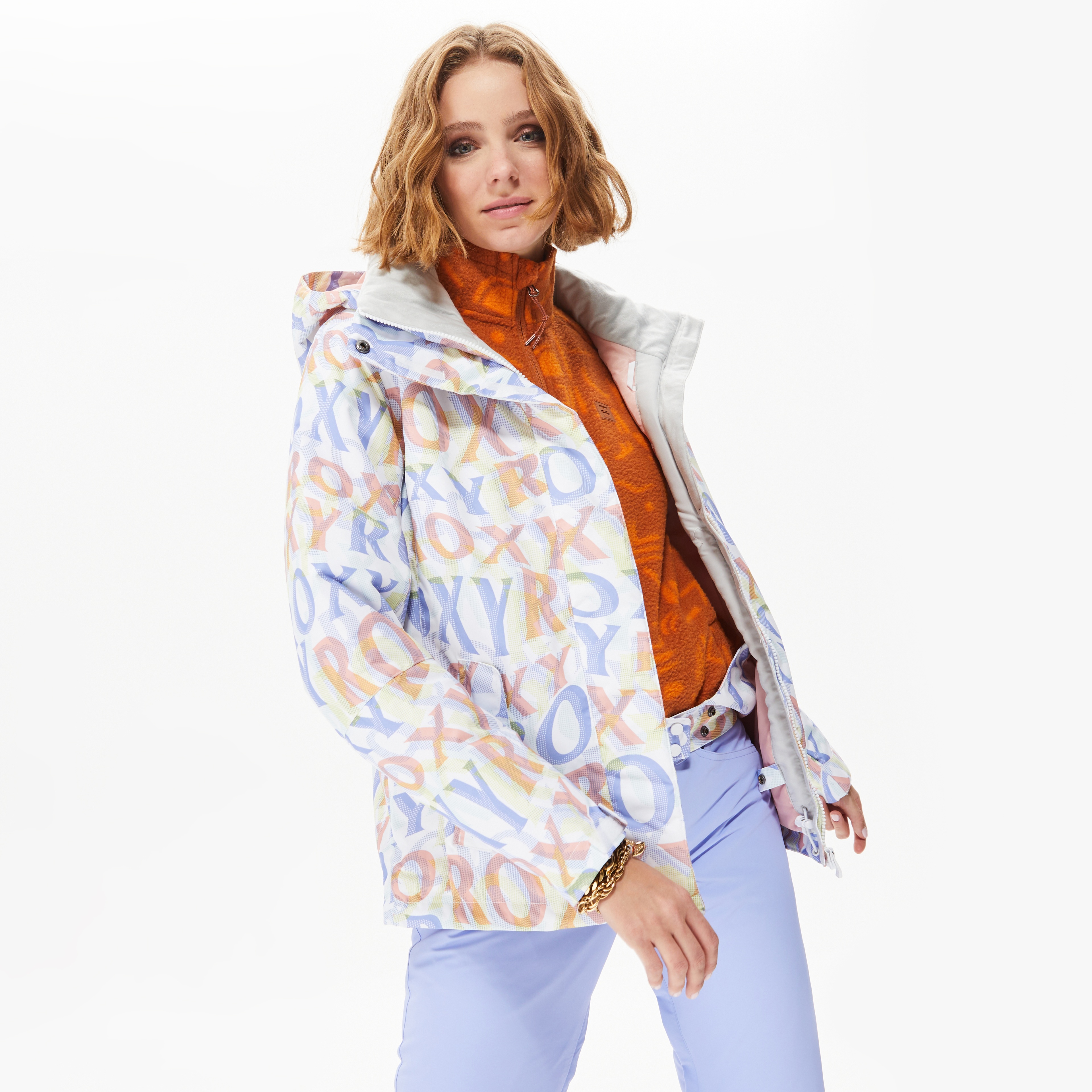 Roxy Jetty Insulated Kadın Beyaz Snowboard Montu