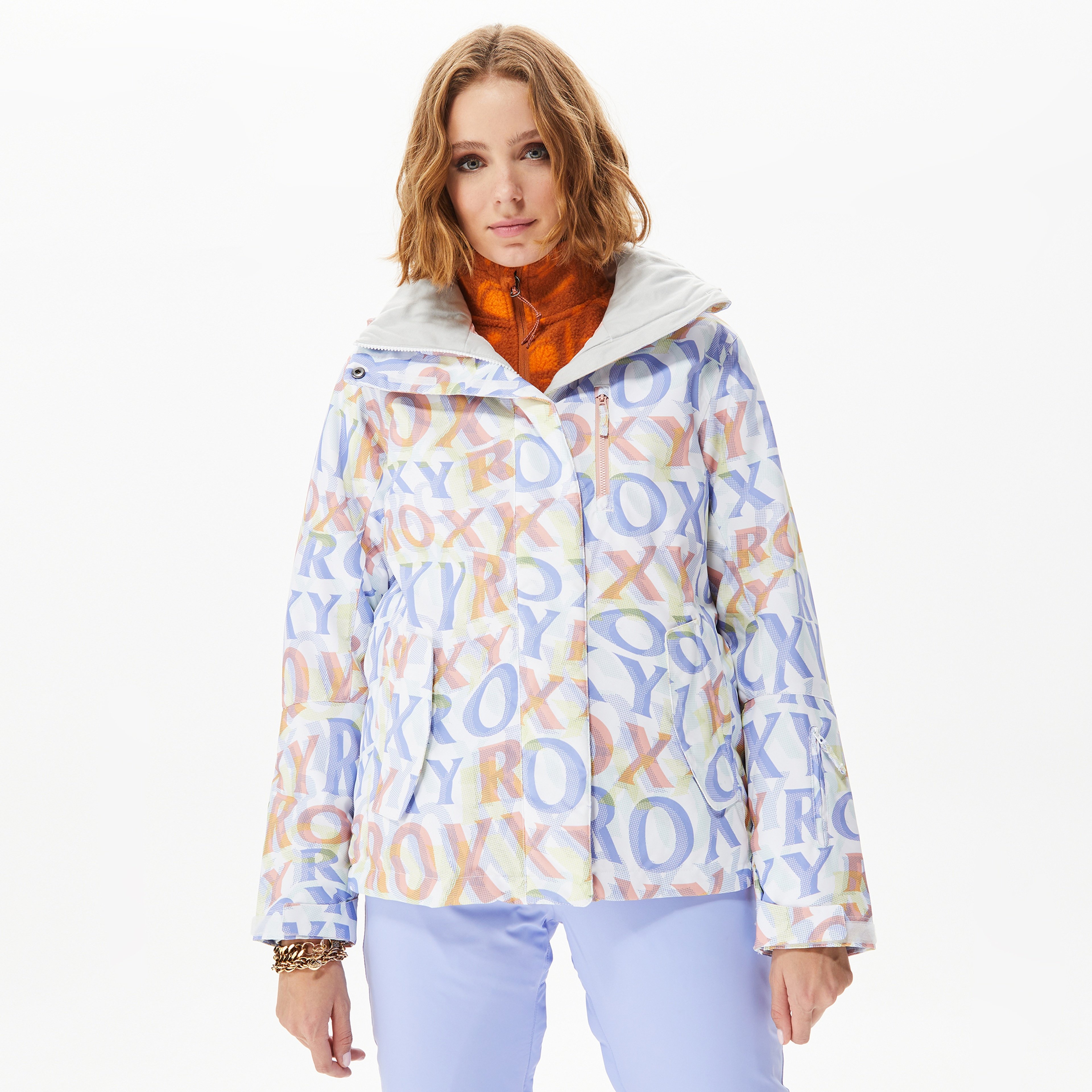 Roxy Jetty Insulated Kadın Beyaz Snowboard Montu