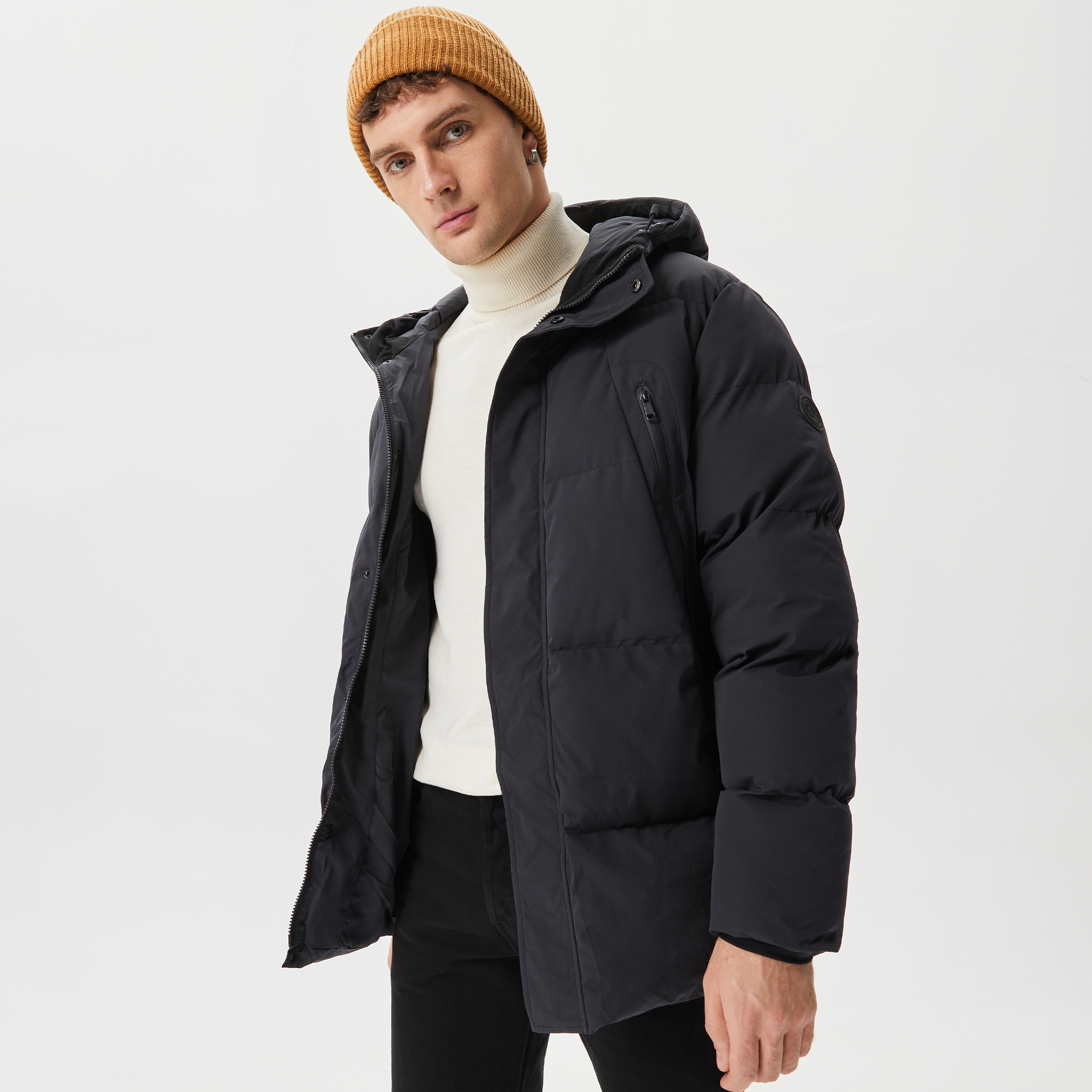 ONLY&SONS Onsmuno Puffer Erkek Siyah Ceket