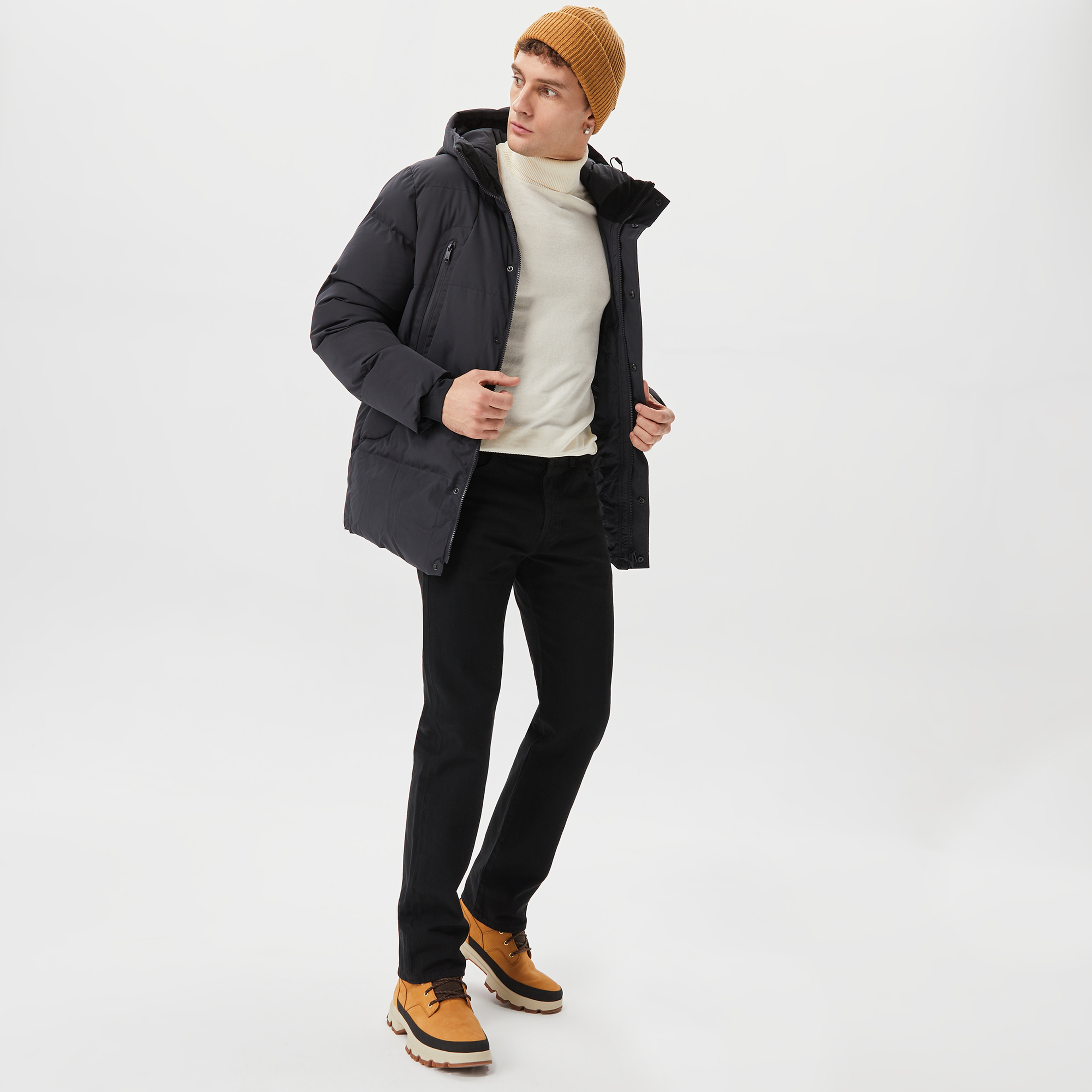 ONLY&SONS Onsmuno Puffer Erkek Siyah Ceket