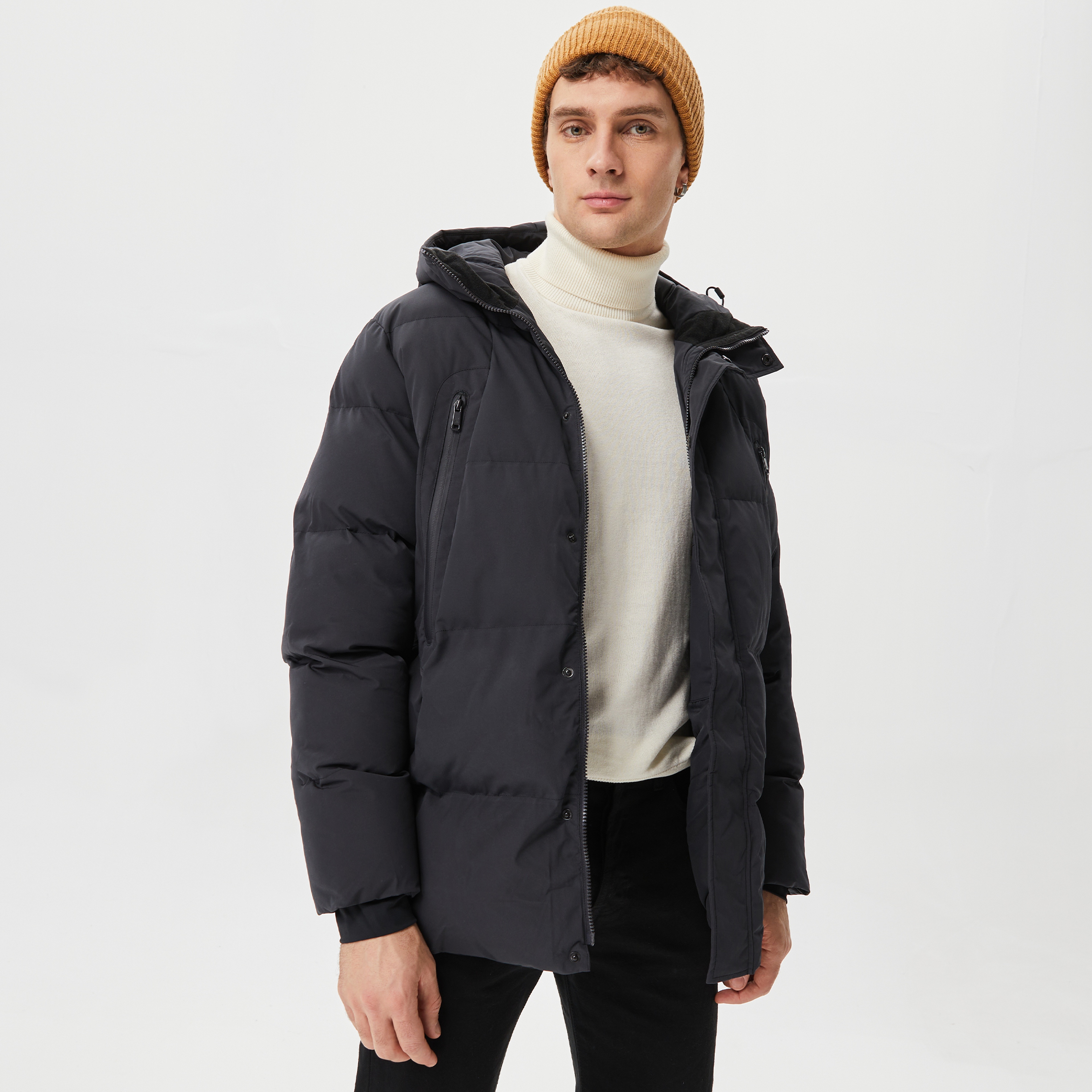 ONLY&SONS Onsmuno Puffer Erkek Siyah Ceket