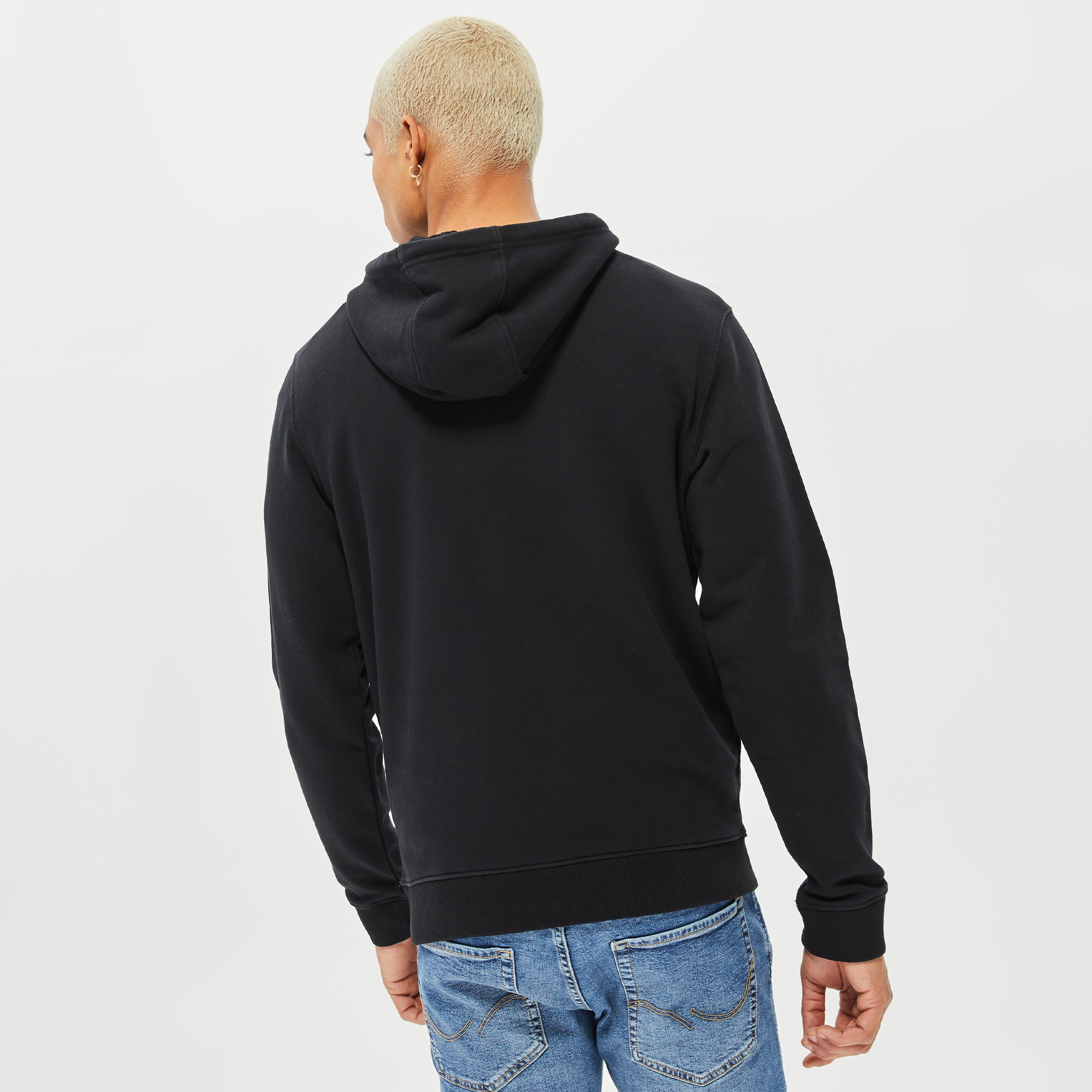 Columbia CSC Basic Sm Logo Erkek Siyah Kapüşonlu Sweatshirt