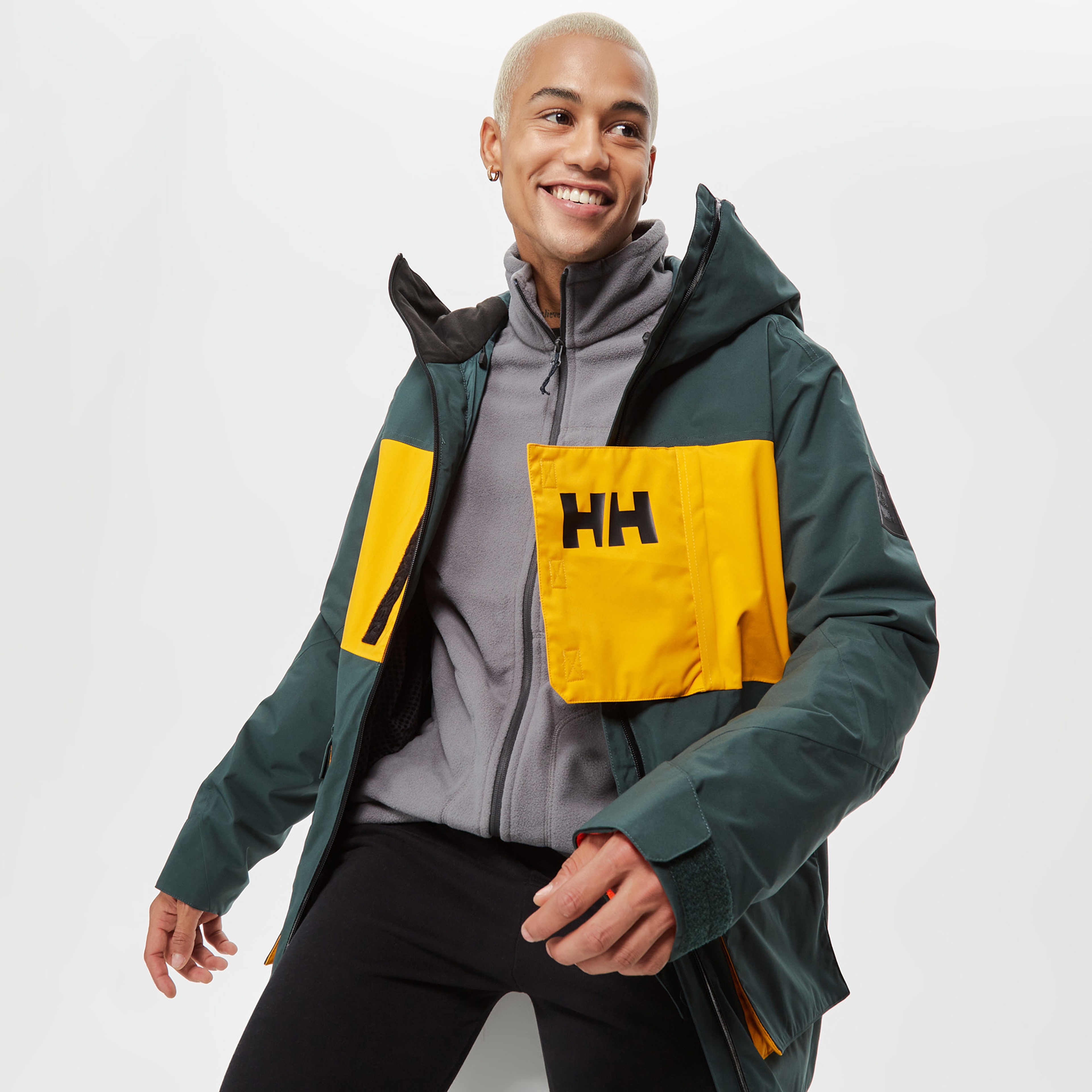 Helly Hansen Ullr Insulated Erkek Yeşil Kayak Montu