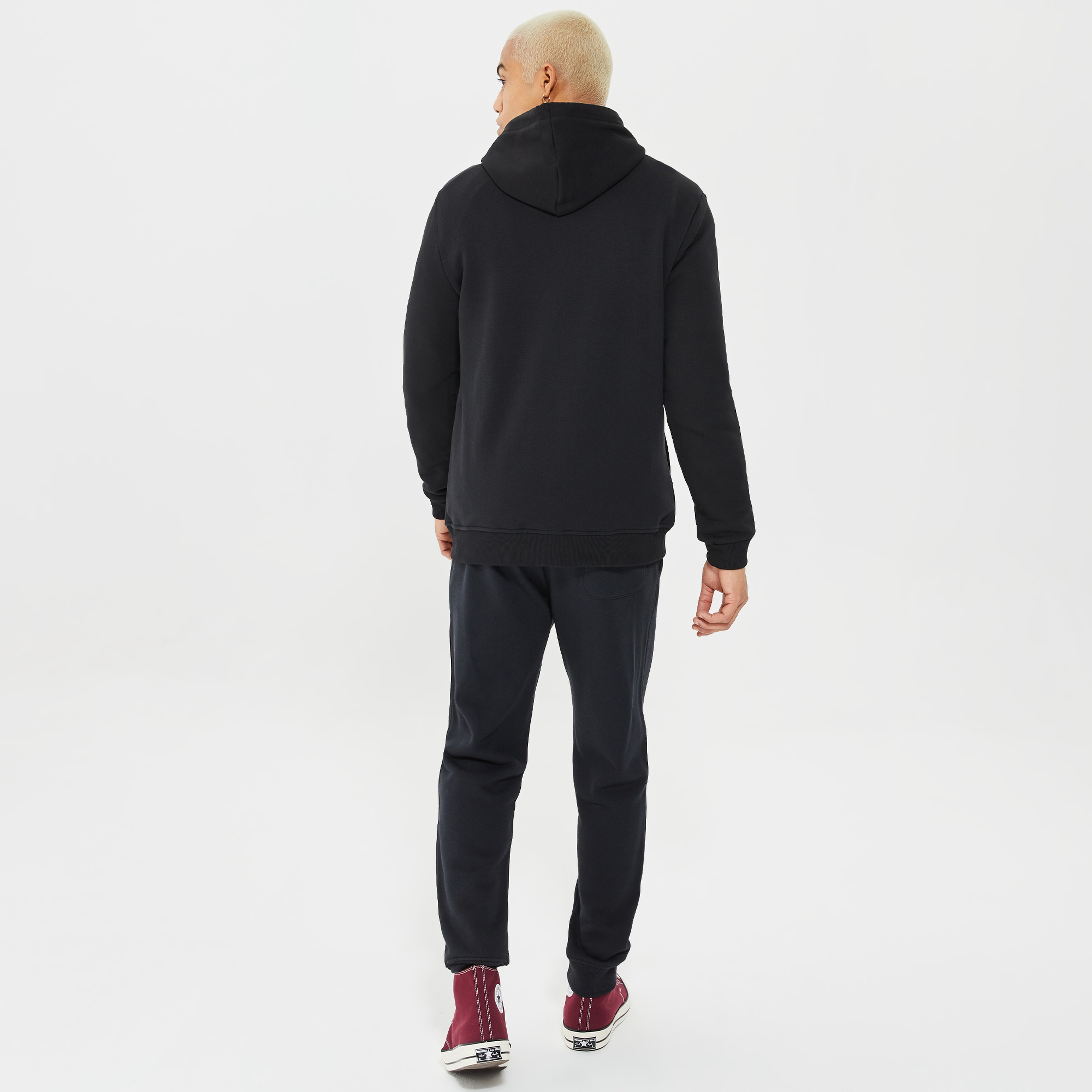Ucla Hilgard Erkek Siyah Fermuarlı Sweatshirt