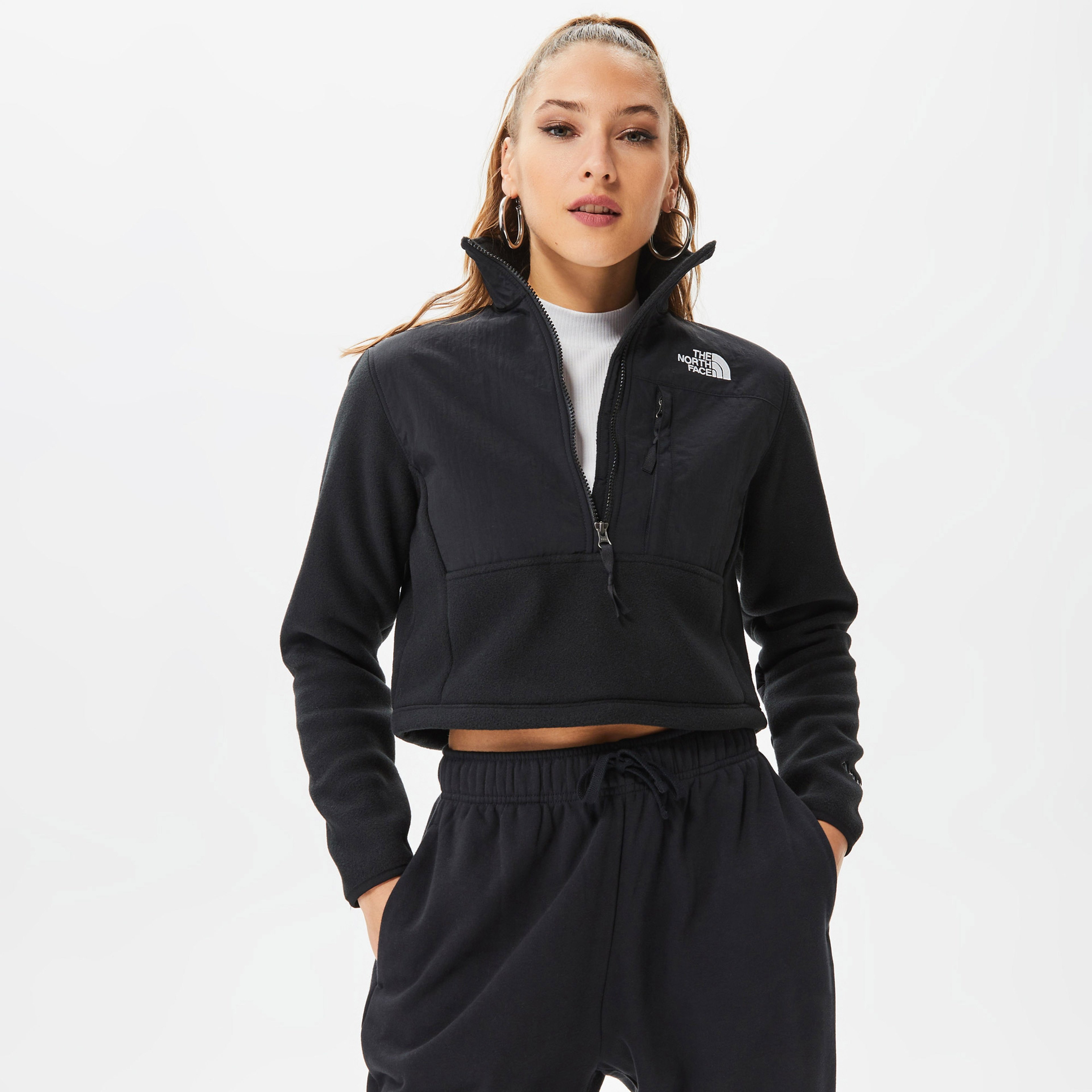 The North Face Deanali Polar Siyah Kadın Crop