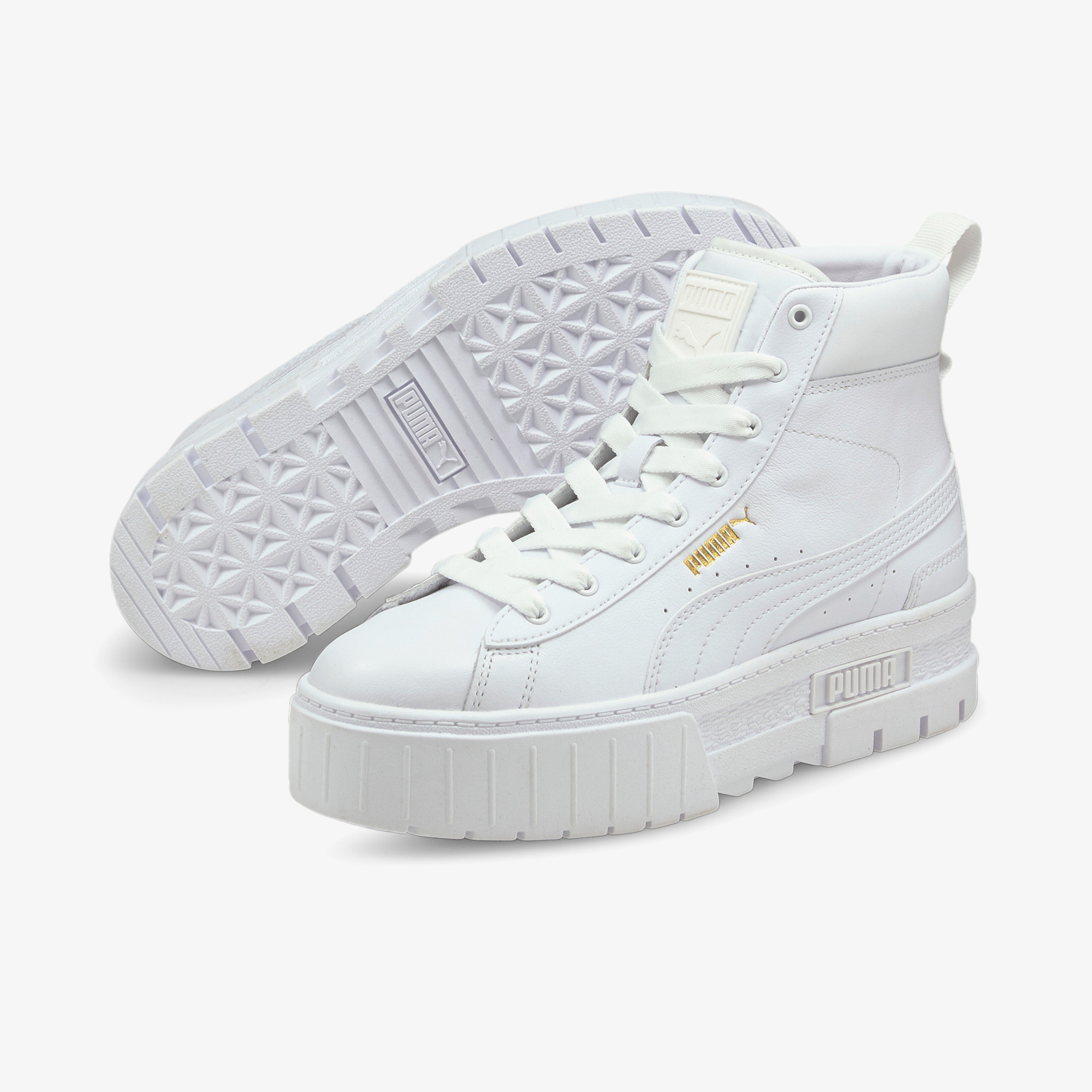 Puma Mayze Mid Platfrom Kadın Beyaz Spor Ayakkabı