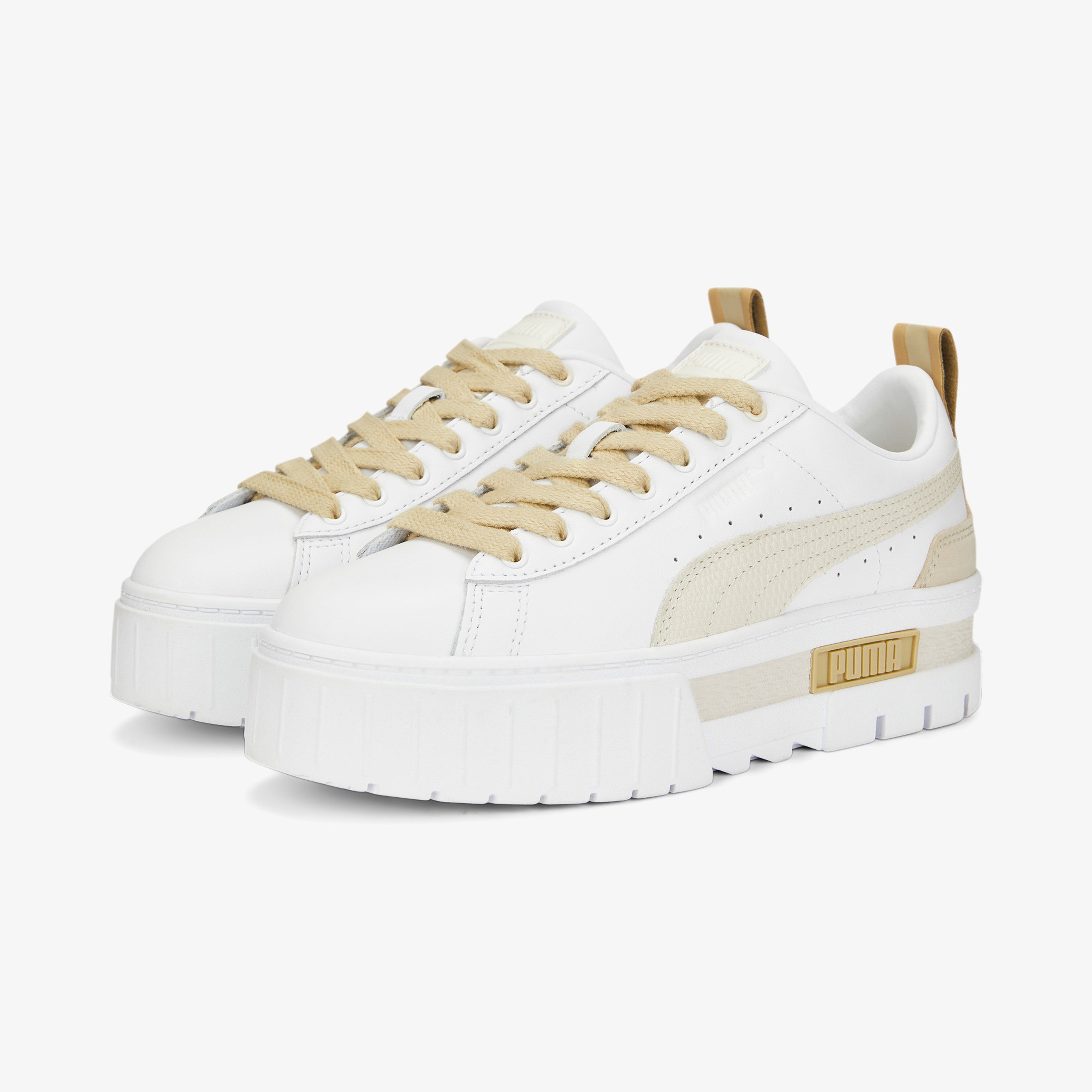 Puma Mayze Luxe Kadın Platform Beyaz Spor Ayakkabı