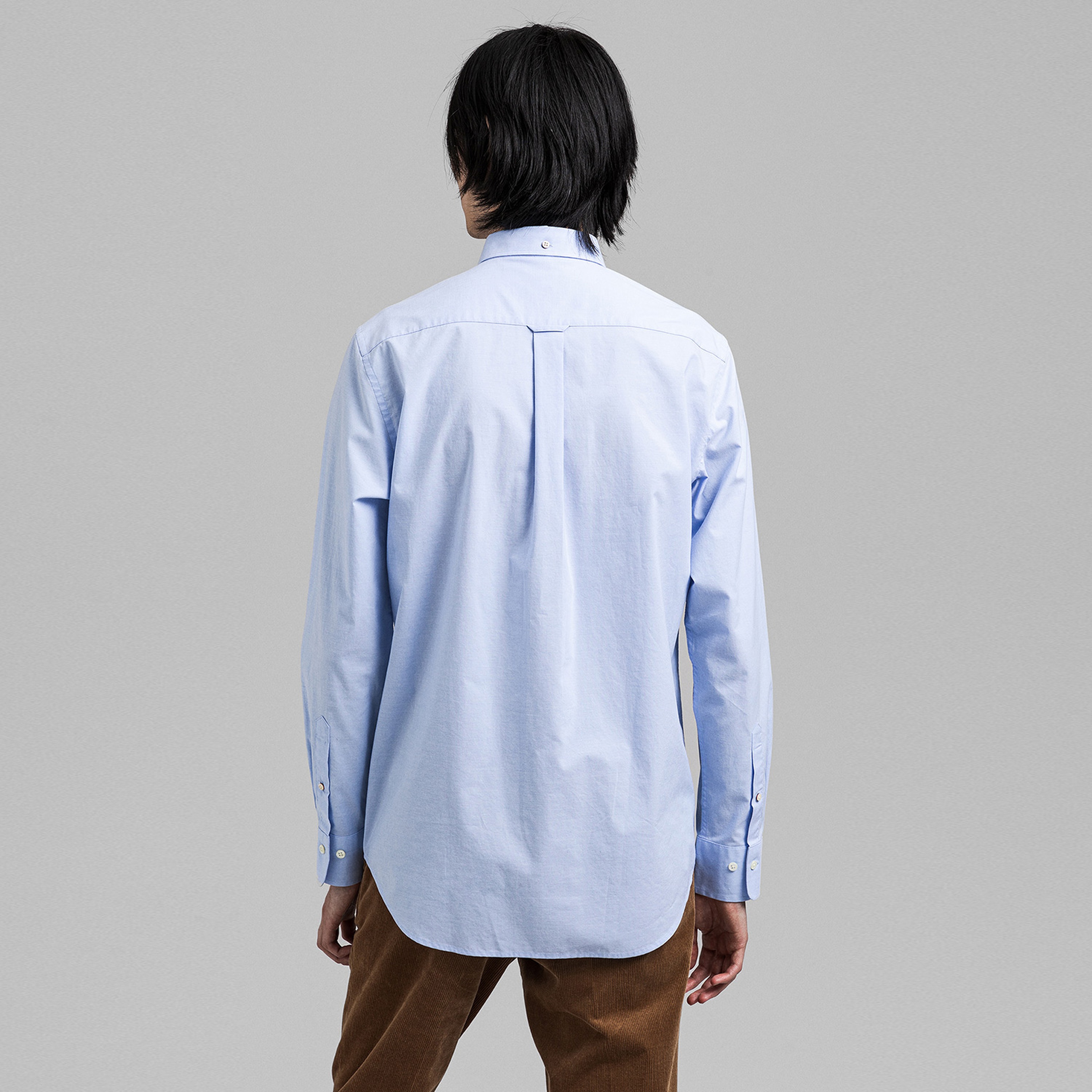 GANT Erkek Mavi Regular Fit Düğmeli Yaka Broadcloth Gömlek