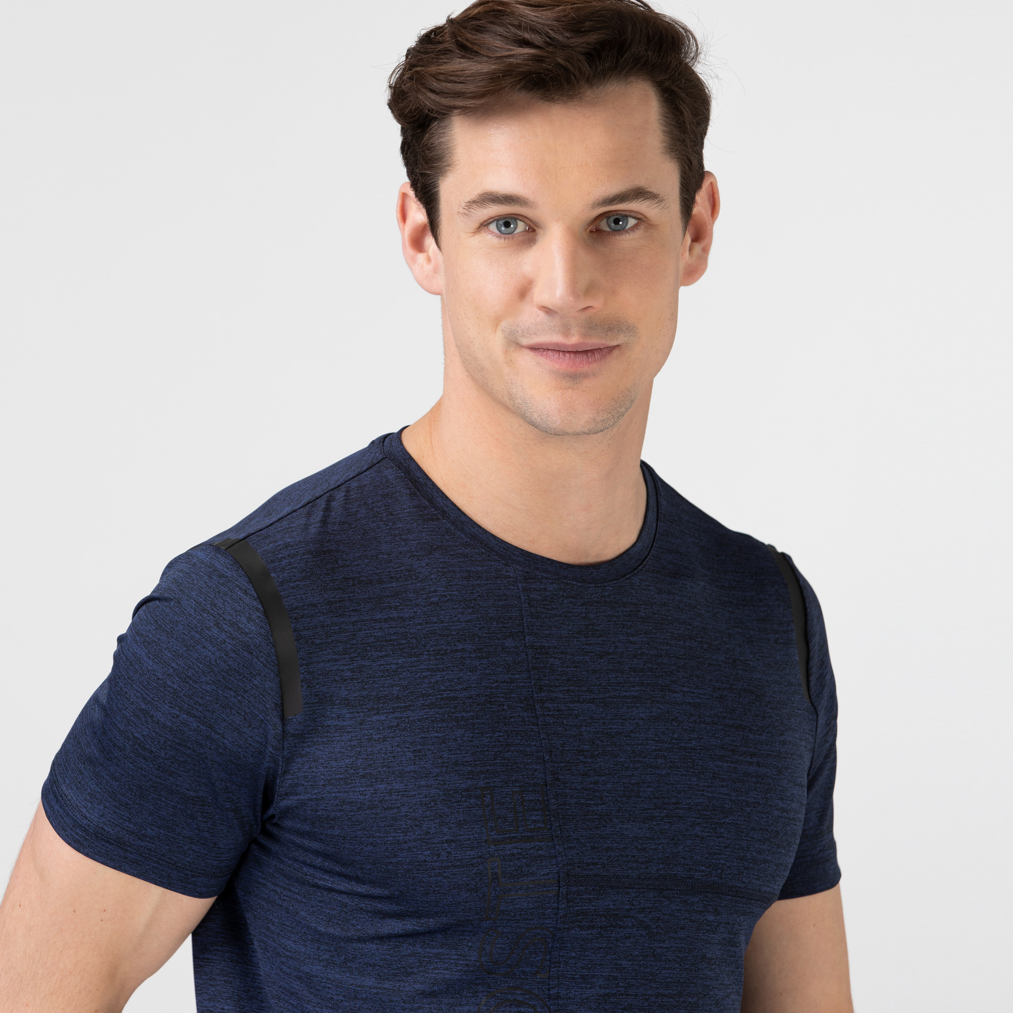 Lacoste Erkek Slim Fit Bisiklet Yaka Baskılı Lacivert T-Shirt