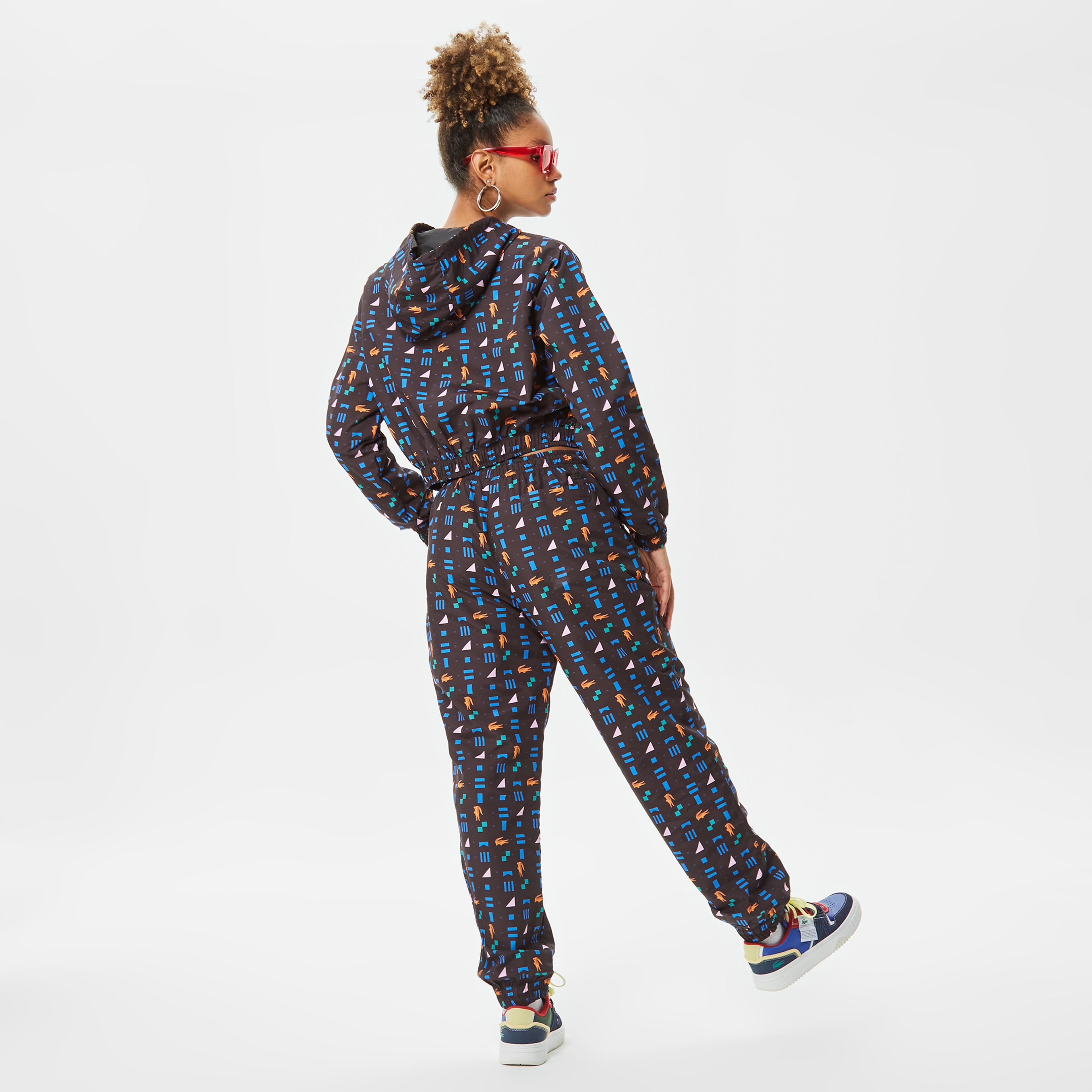 Lacoste House of SuperStep X Lacoste Kadın Siyah Eşofman Altı