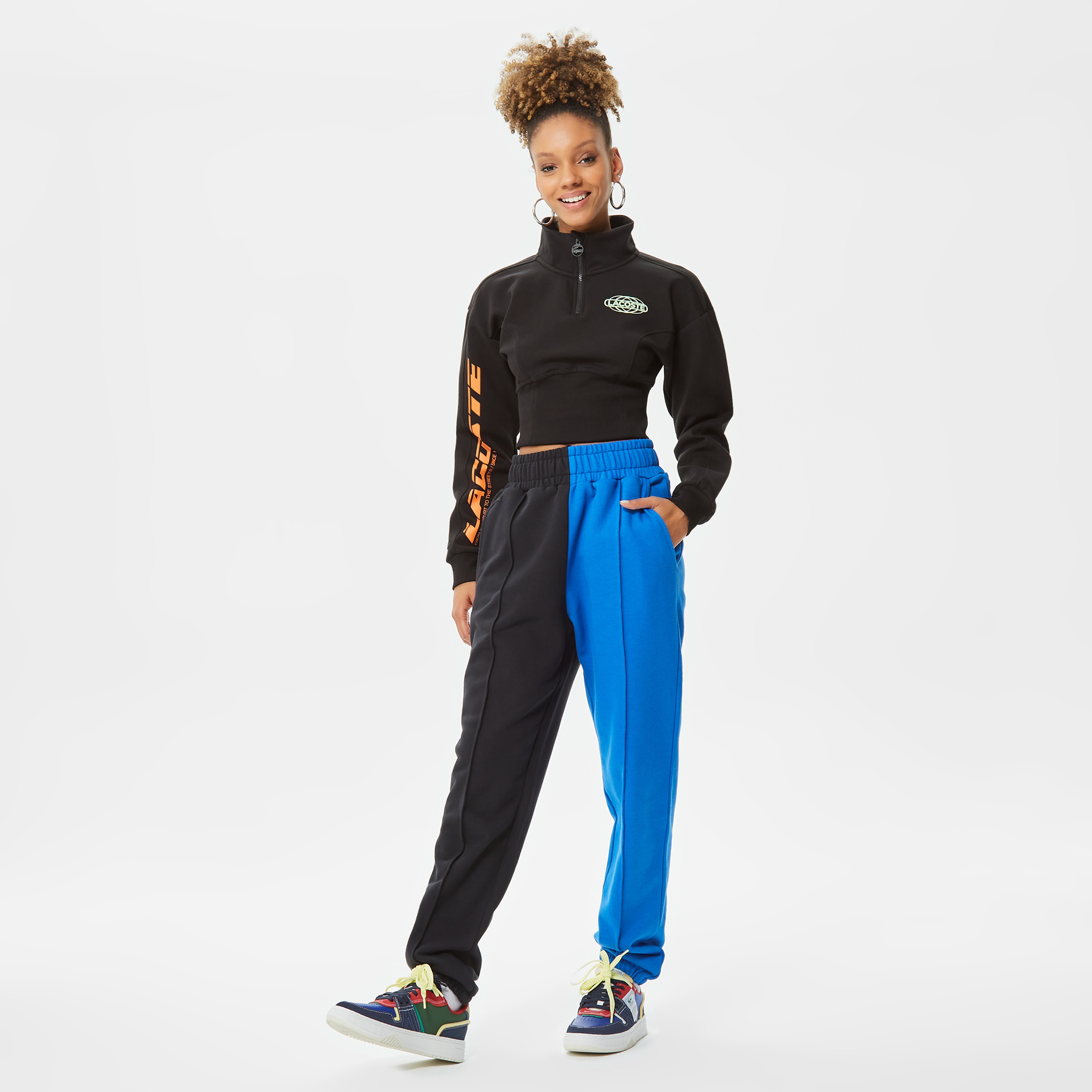 Lacoste House of SuperStep X Lacoste Kadın Mavi/Siyah Eşofman Altı