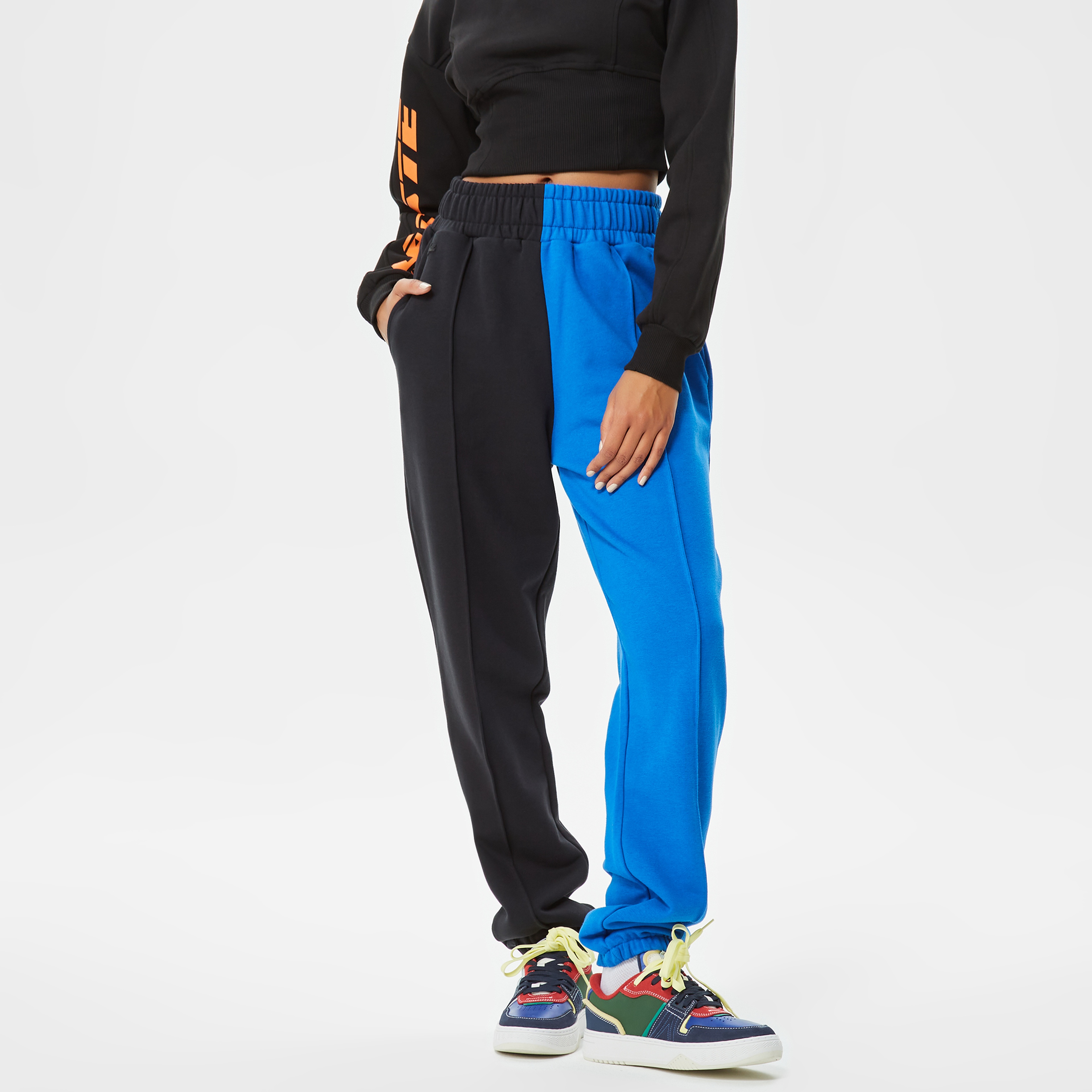 Lacoste House of SuperStep X Lacoste Kadın Mavi/Siyah Eşofman Altı