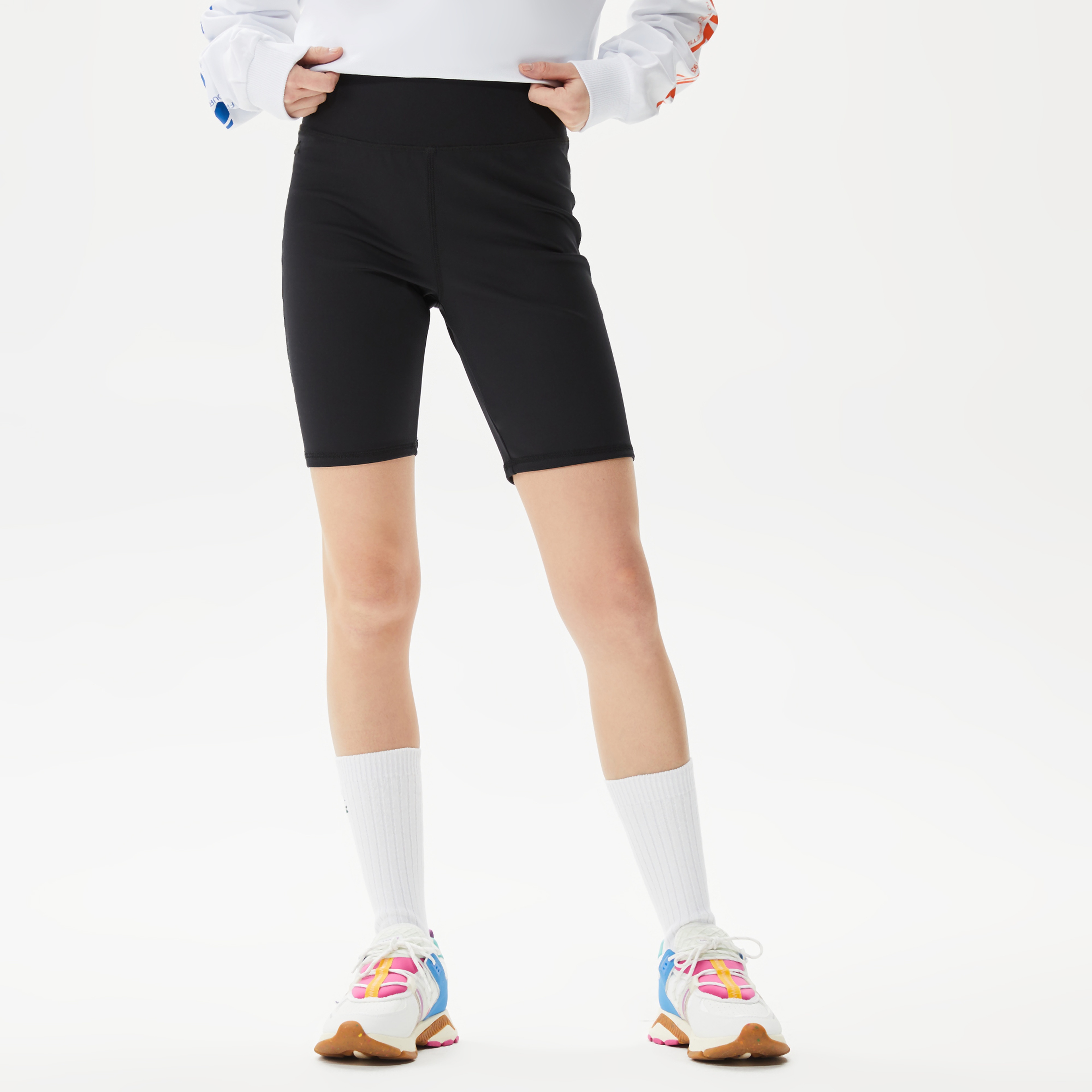 Lacoste House of SuperStep X Lacoste Kadın Siyah Tayt