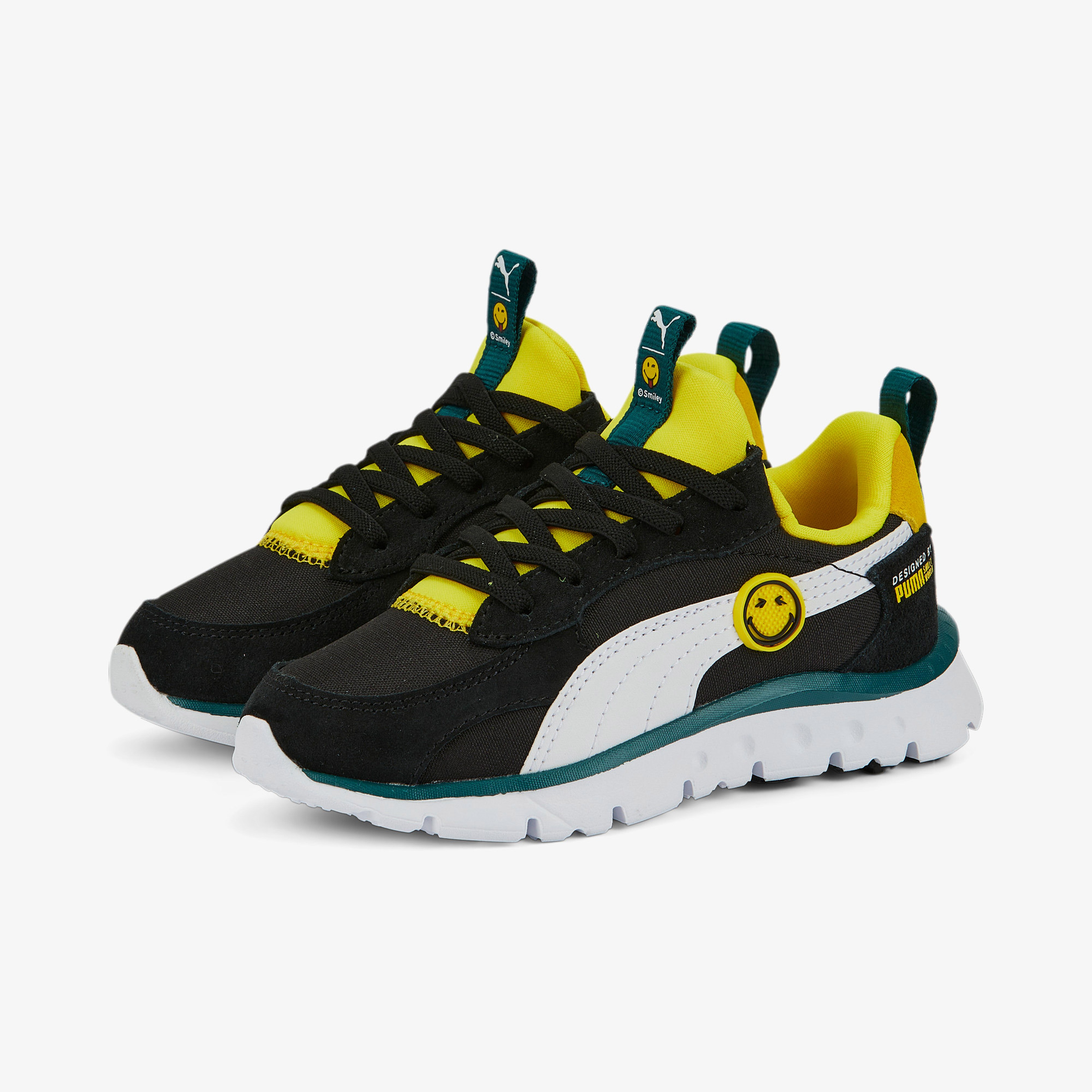 Puma Wr Flex Slip On Smileyworld Ps Çocuk Siyah Spor Ayakkabı