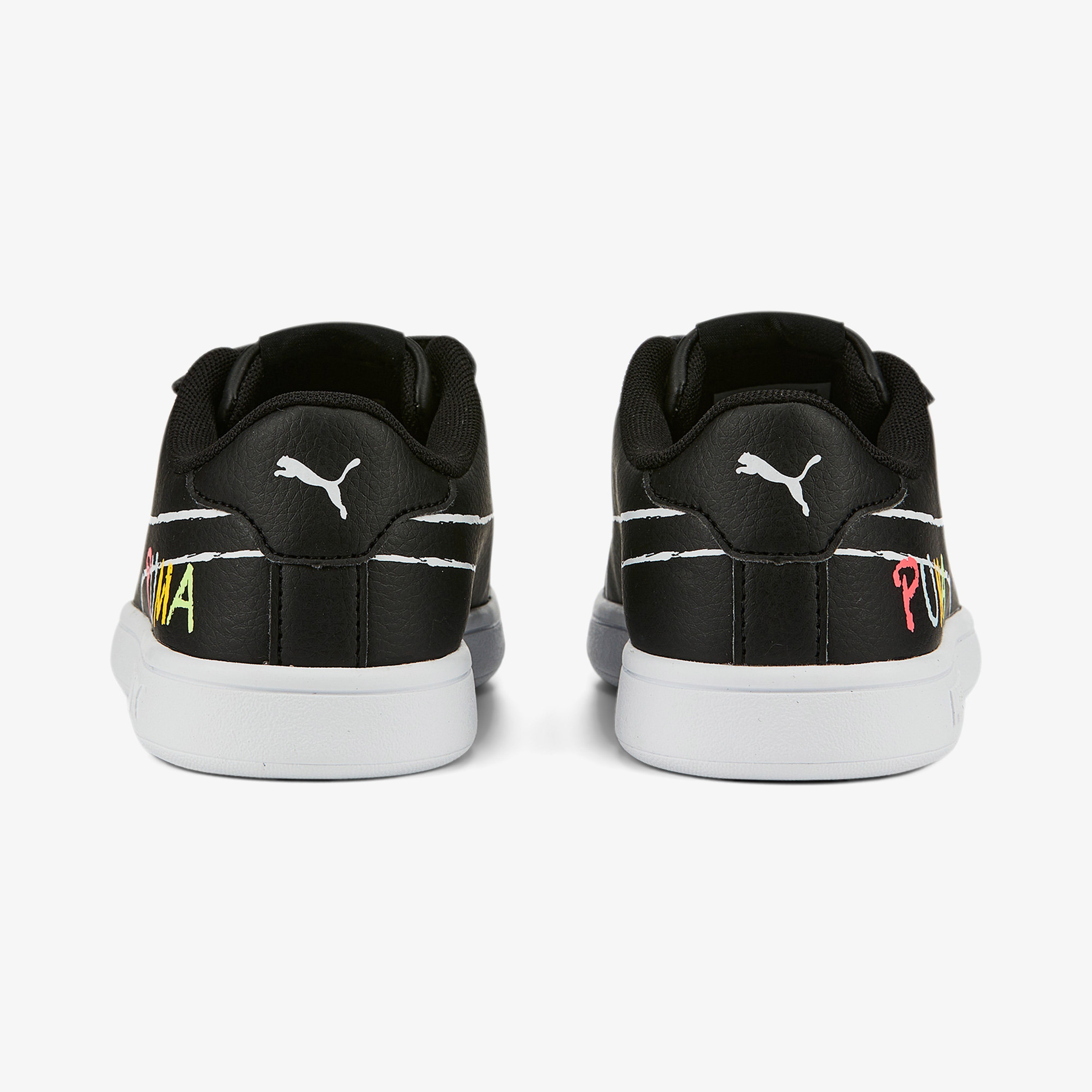 Puma Smash V2 Home School V Ps Çocuk Siyah Spor Ayakkabı