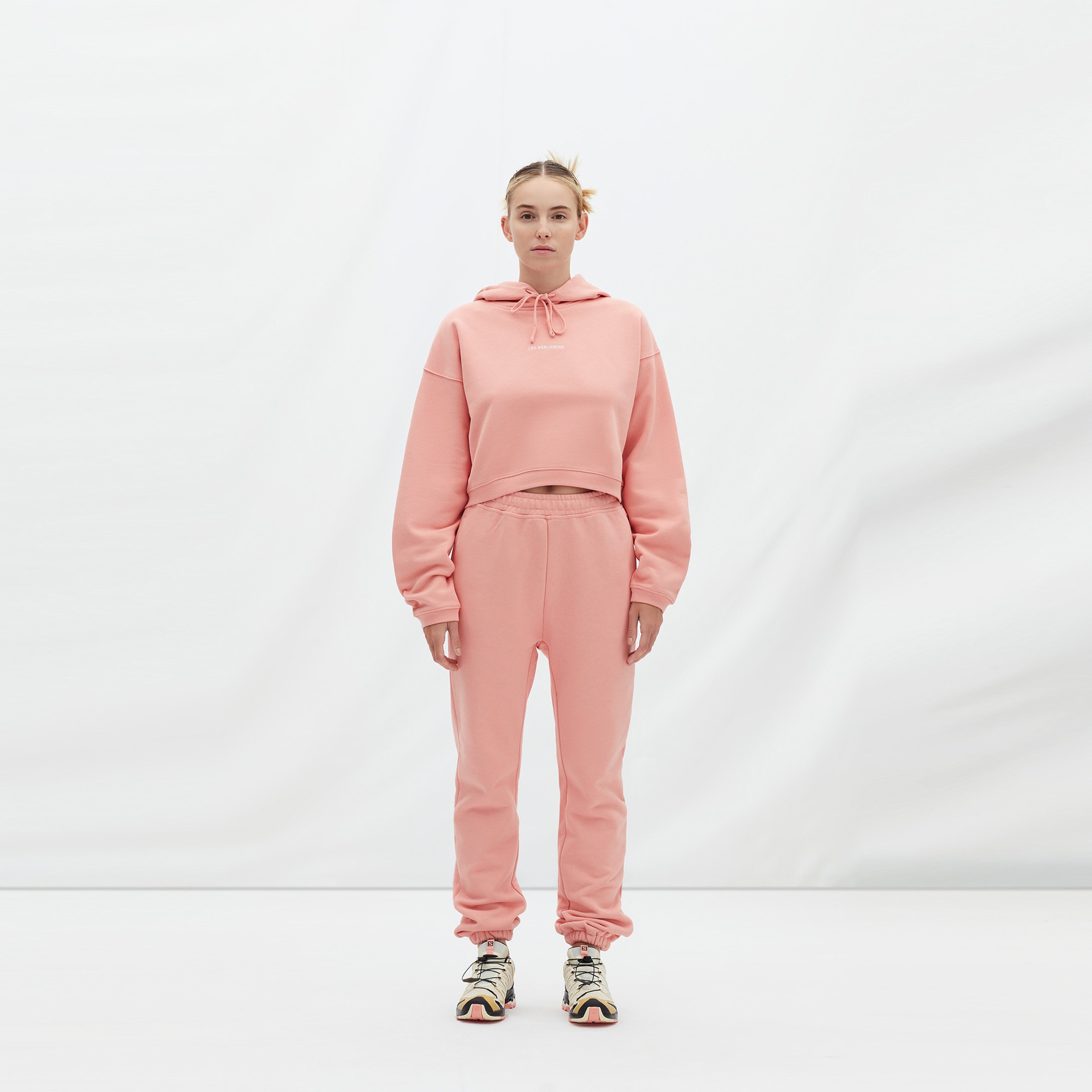 Les Benjamins Essentials Kadın Pembe Hoodie