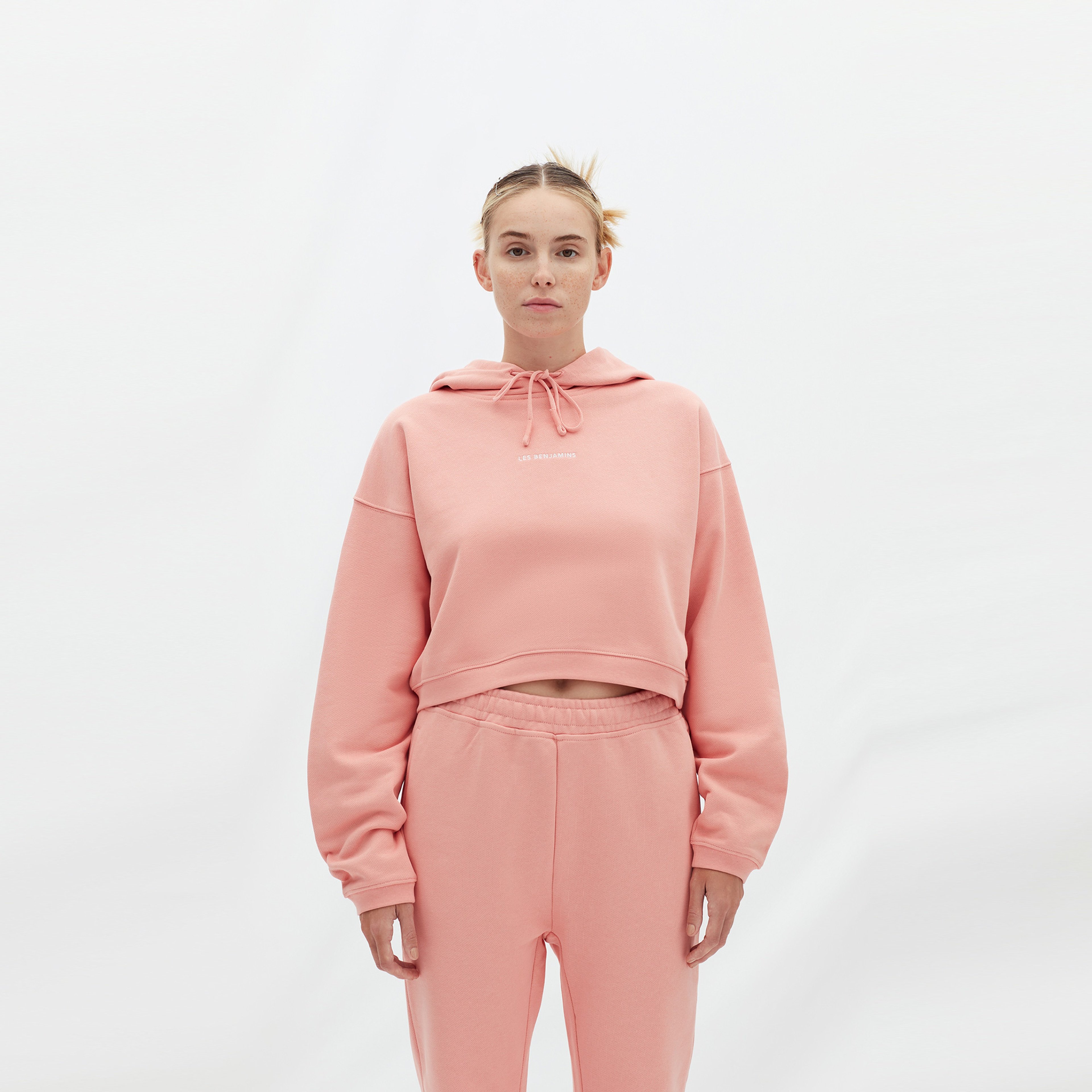 Les Benjamins Essentials Kadın Pembe Hoodie