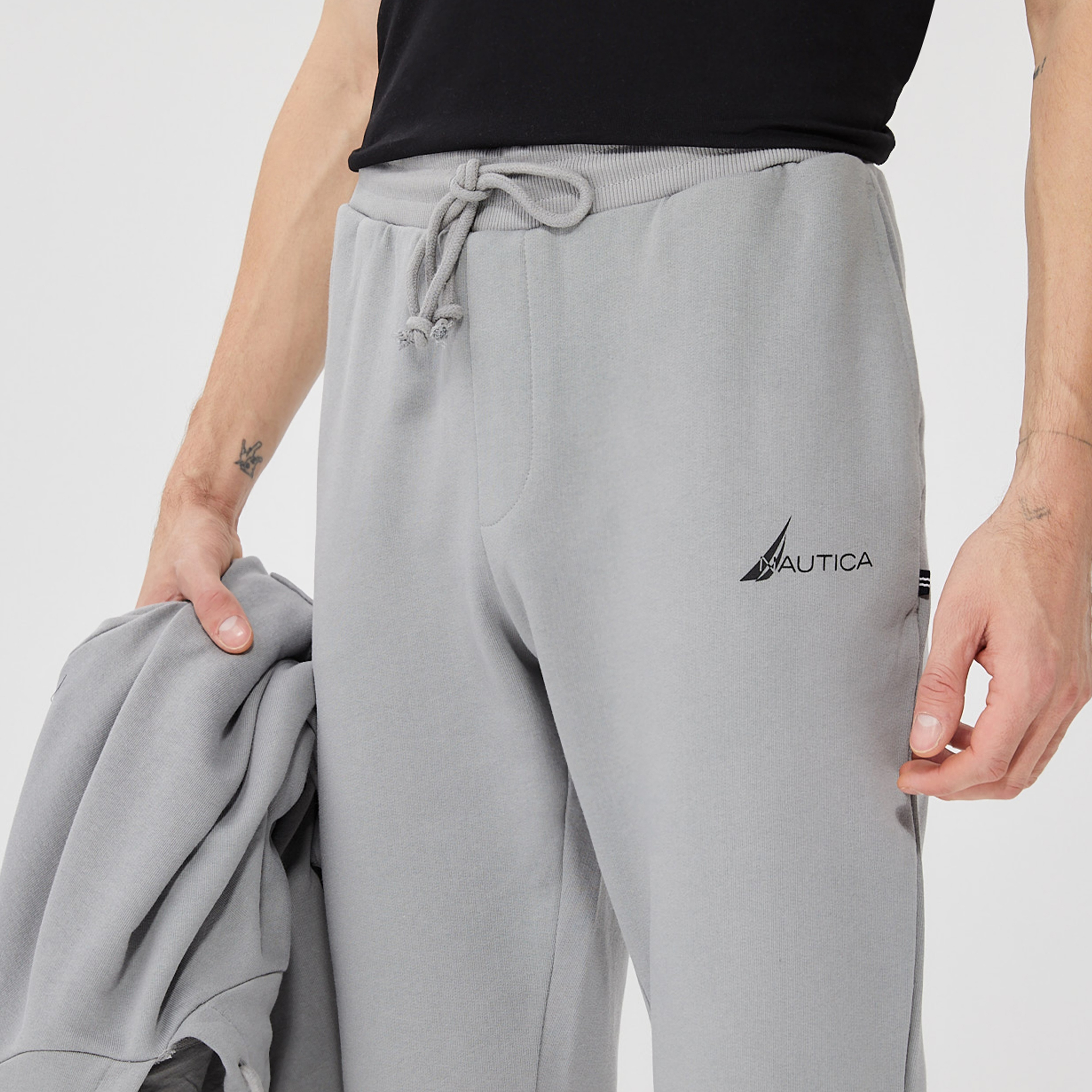 Nautica Erkek Gri Standart Fit Eşofman Altı