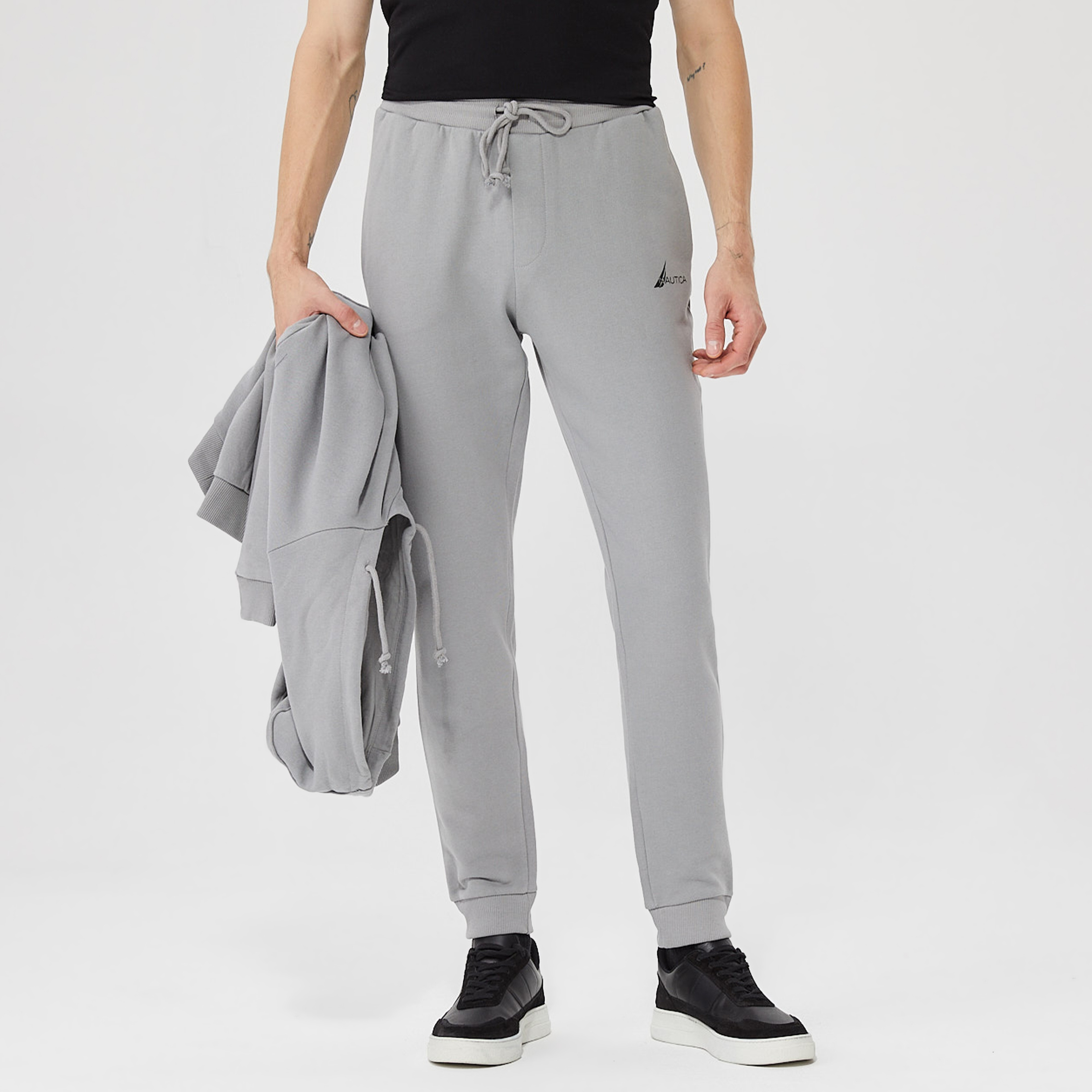 Nautica Erkek Gri Standart Fit Eşofman Altı