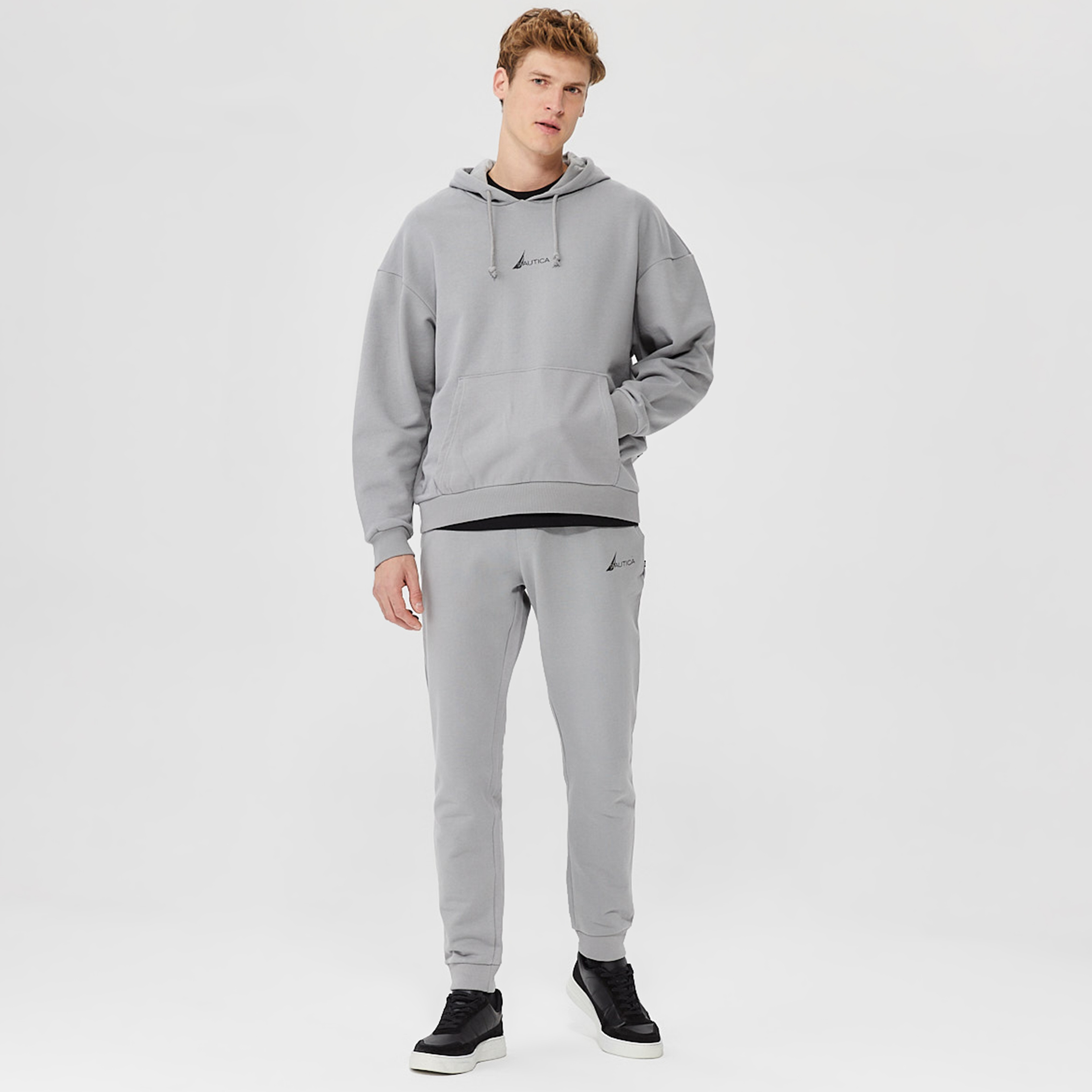 Nautica Erkek Gri Standart Fit Eşofman Altı