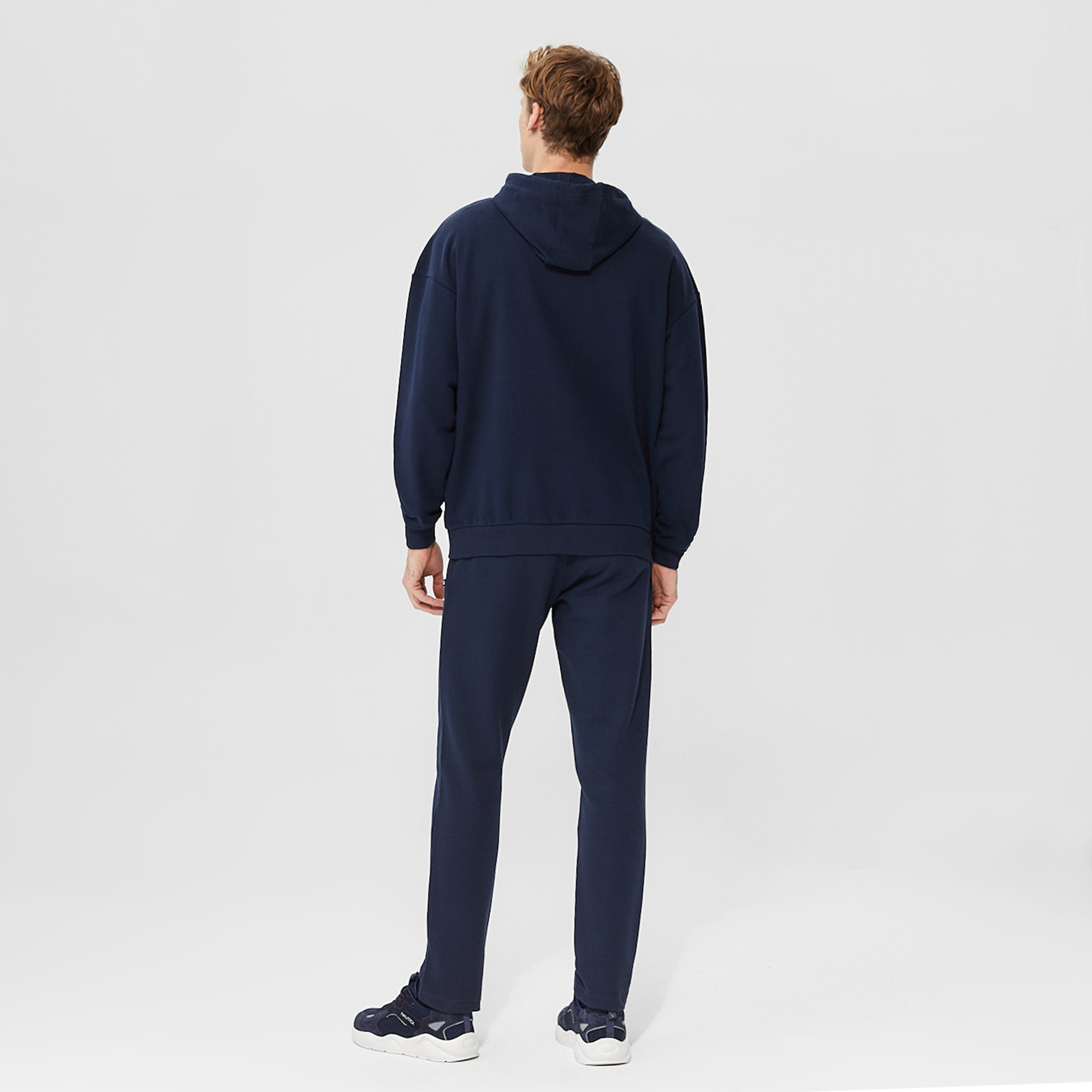 Nautica Erkek Lacivert Oversize Kapüşonlu Sweatshirt