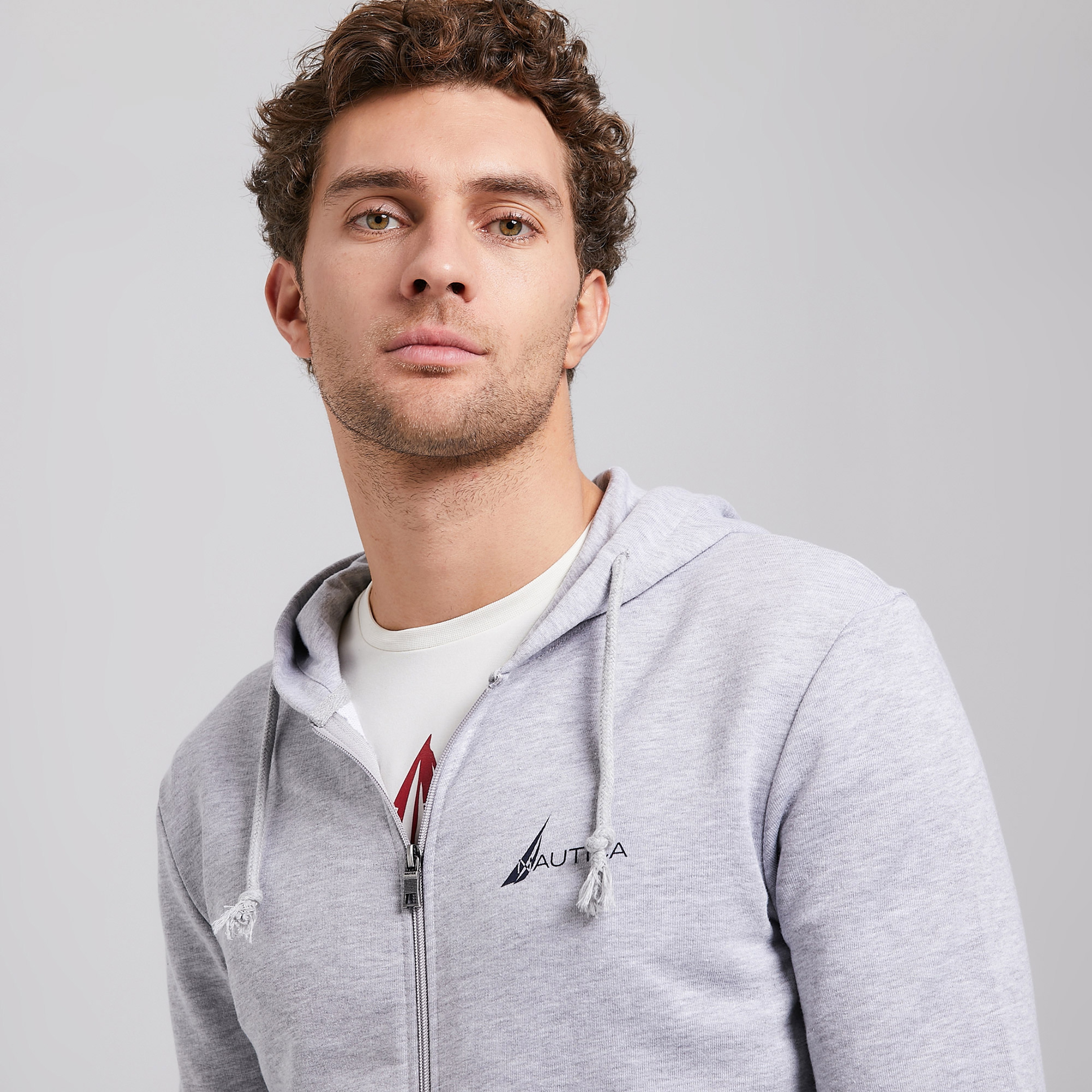 Nautica Erkek Gri Standart Fit Sweatshirt