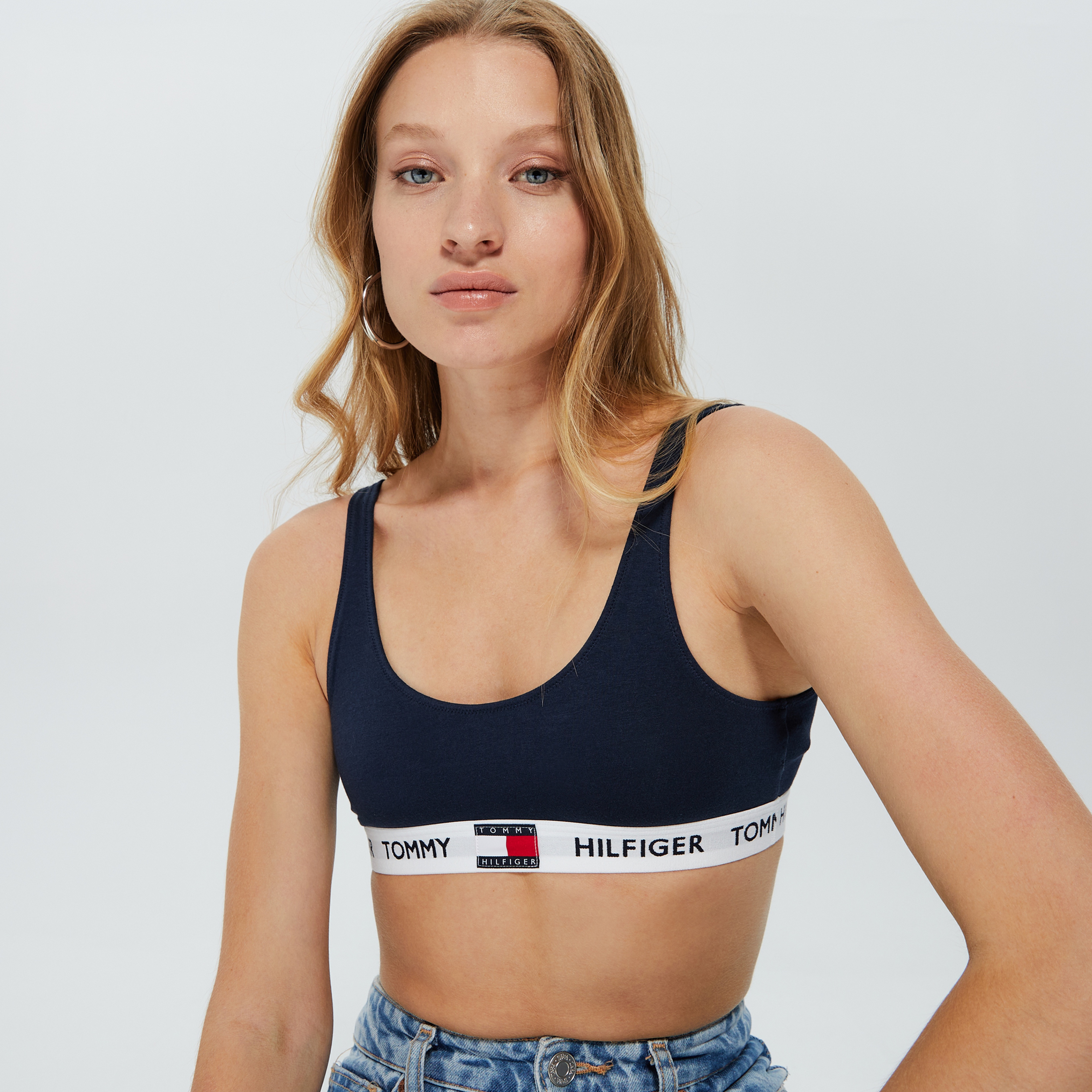 Tommy Hilfiger Kadın Mavi Bra
