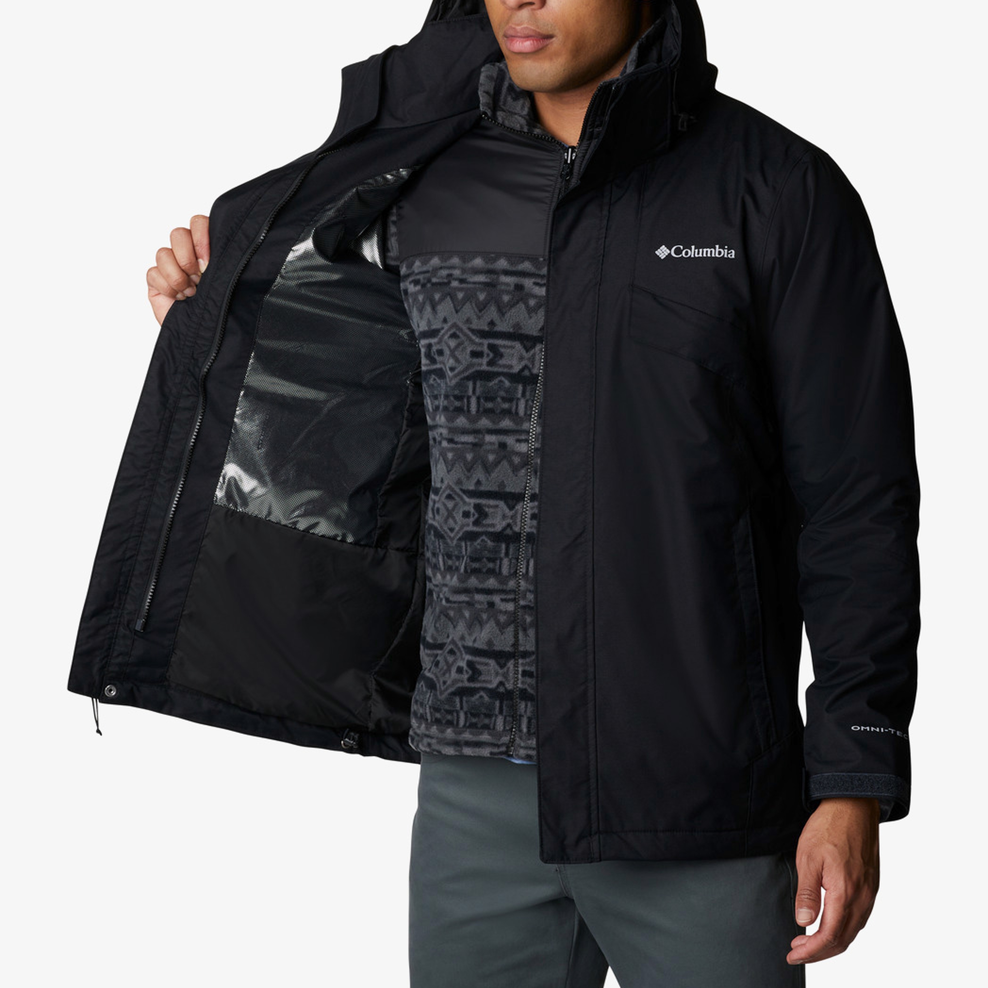 Columbia Bugaboo II Fleece Interchange Erkek Gri 3 In 1 Mont